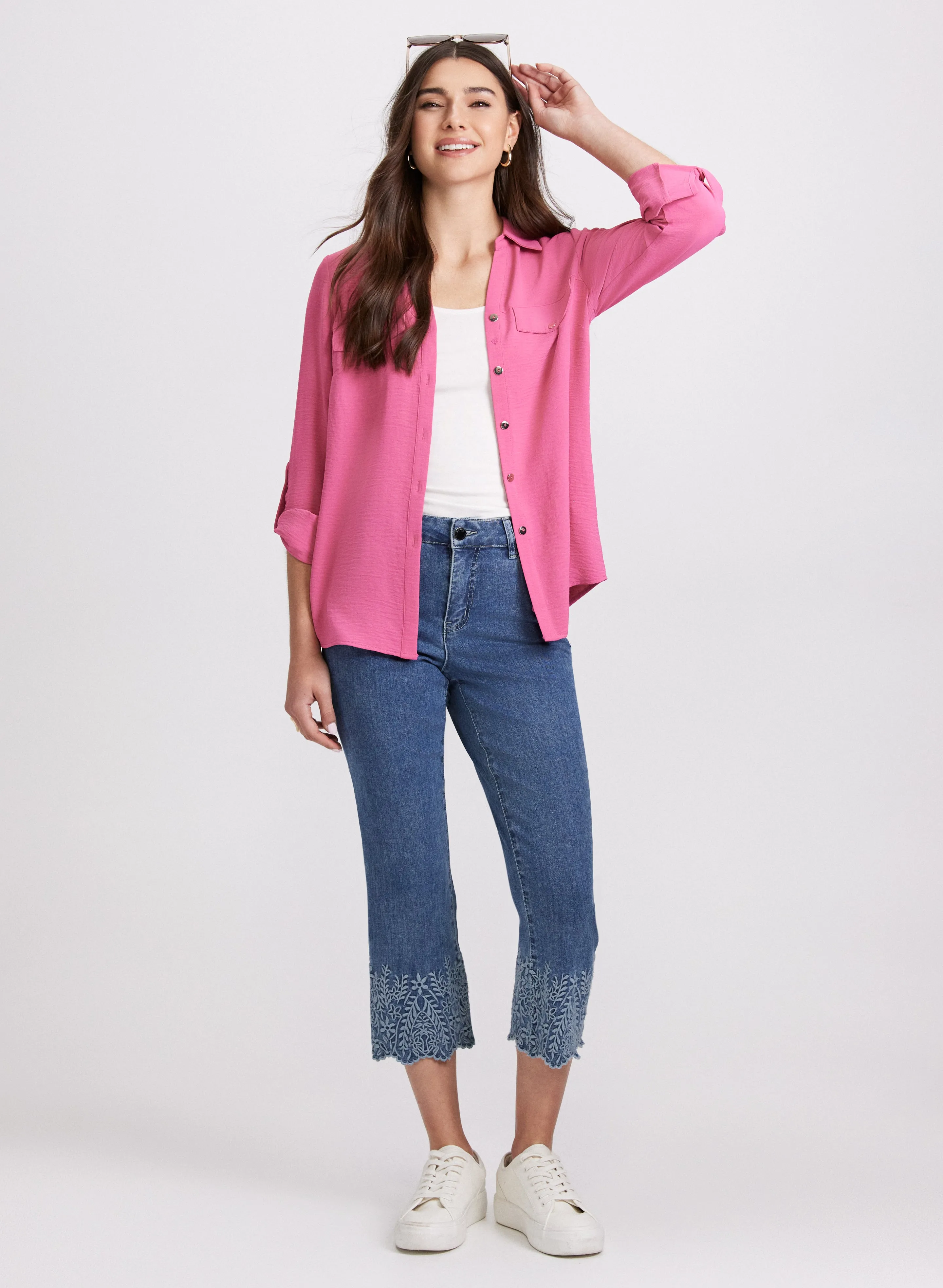 Embroidered Capri Jeans sold by Laura product image thumbnail 3