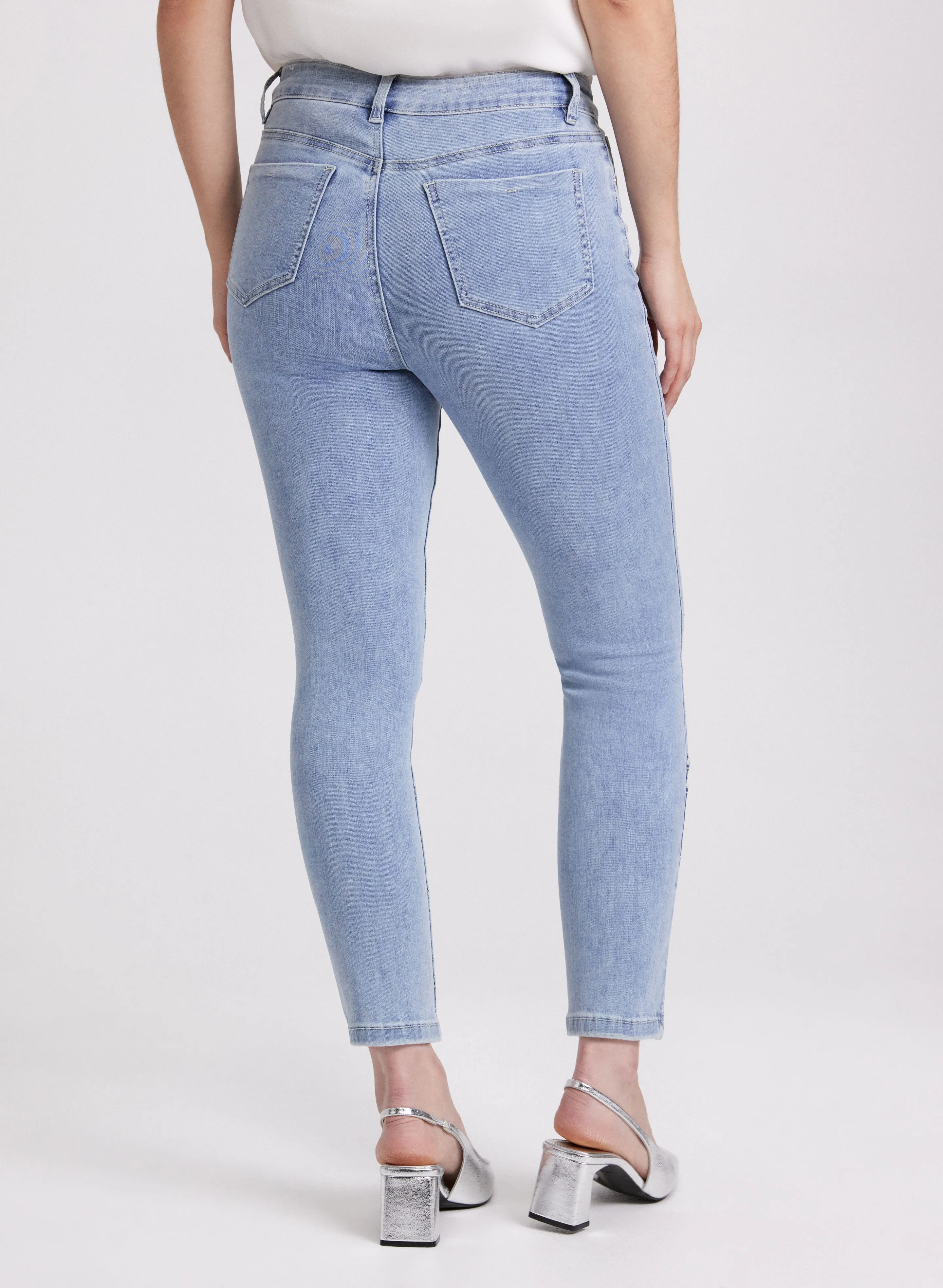Embroidered Slim-Leg Jeans sold by Laura product image thumbnail 3