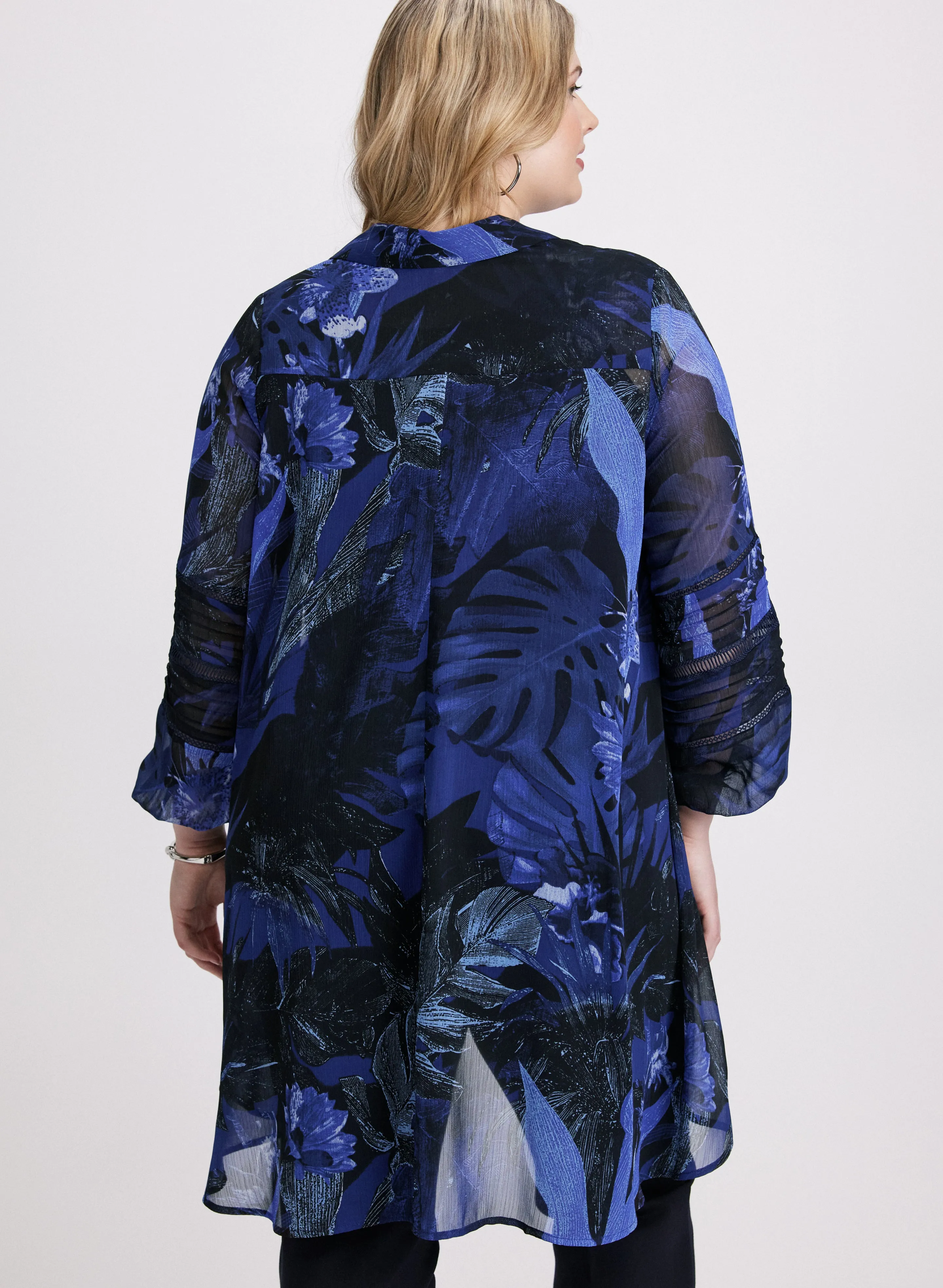 Button Down Semi-Sheer Blouse sold by Laura product image thumbnail 3