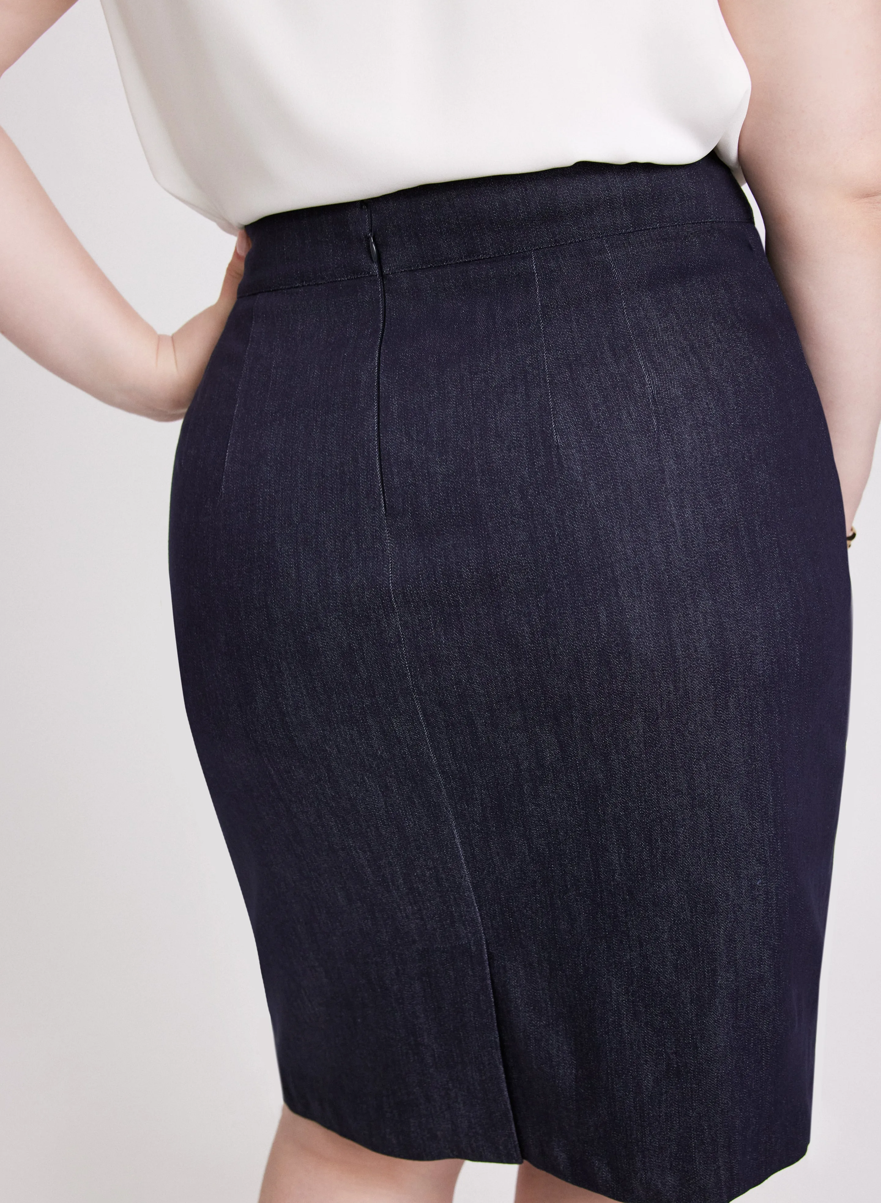 Denim Pencil Skirt sold by Laura product image thumbnail 5
