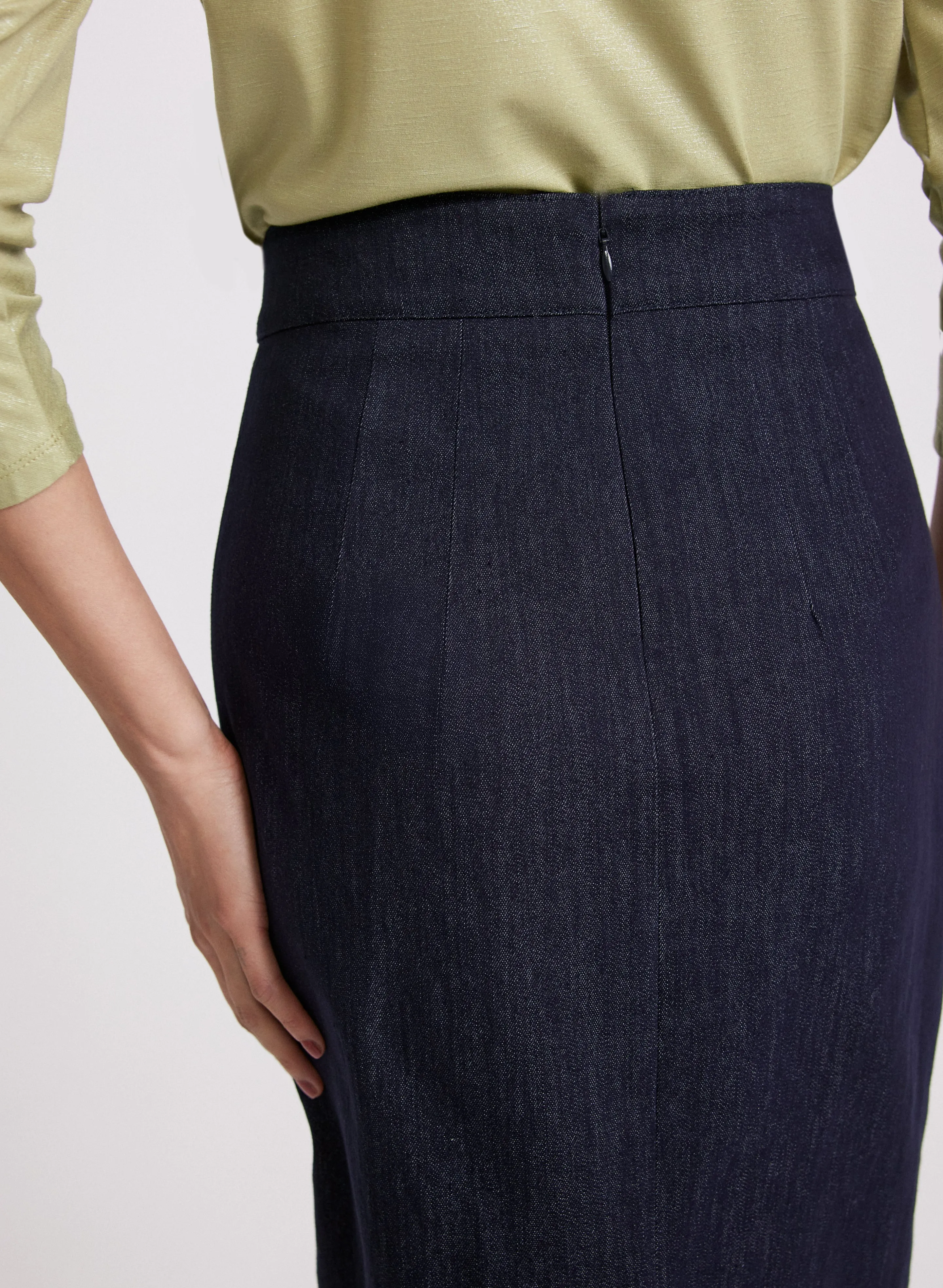 Denim Pencil Skirt sold by Laura product image thumbnail 4