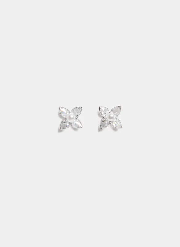 Floral & Pearl Earrings sold by Laura