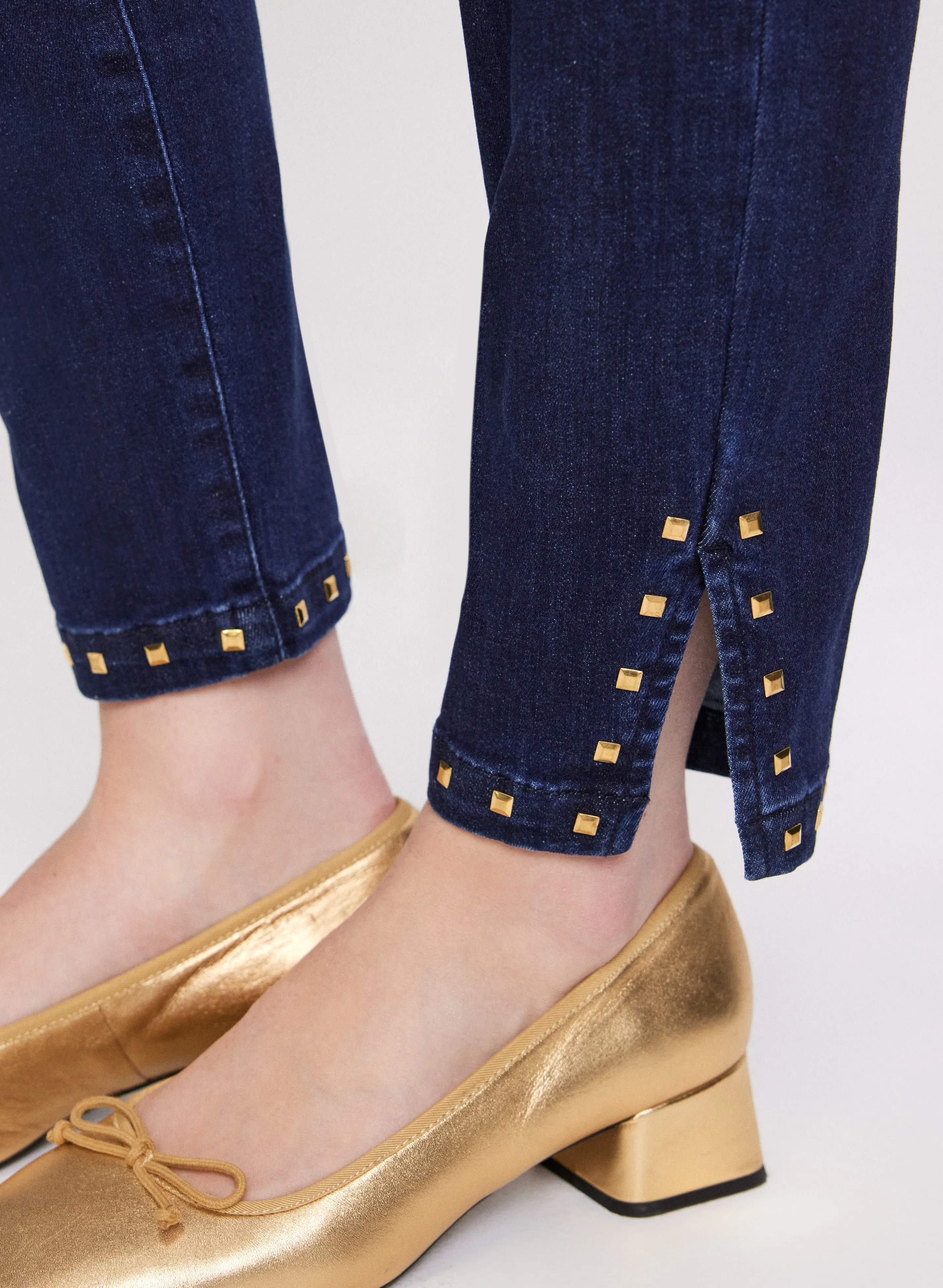 Studded Hem Slim-Leg Jeans sold by Laura product image thumbnail 2