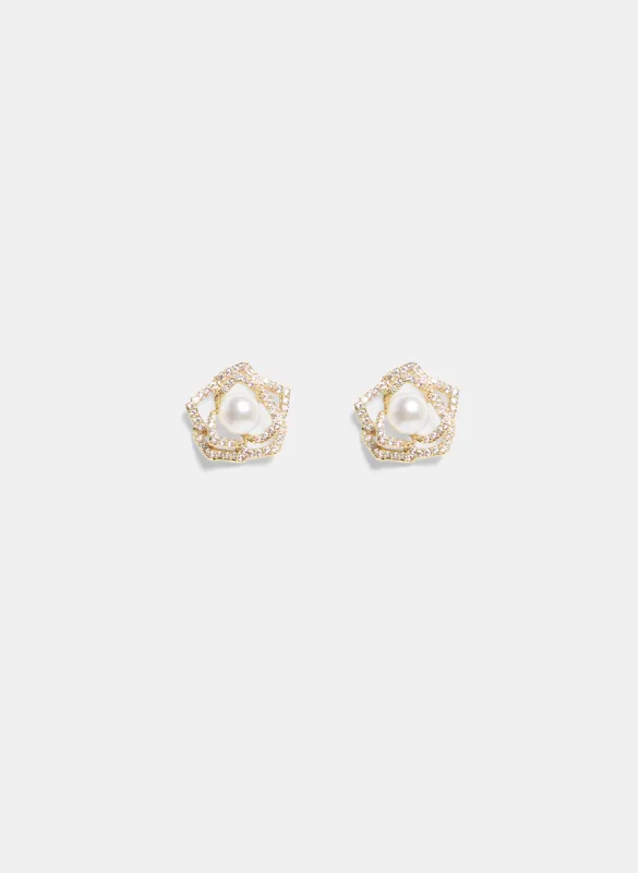 Floral Stud Earrings sold by Laura