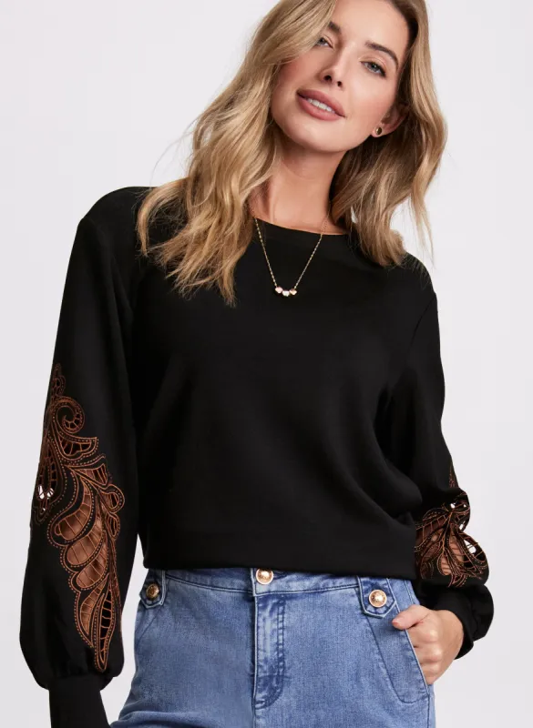 Crochet Trim Top sold by Laura