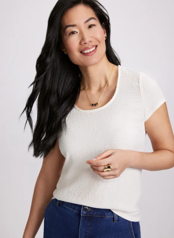 Textured Knit Top sold by Laura