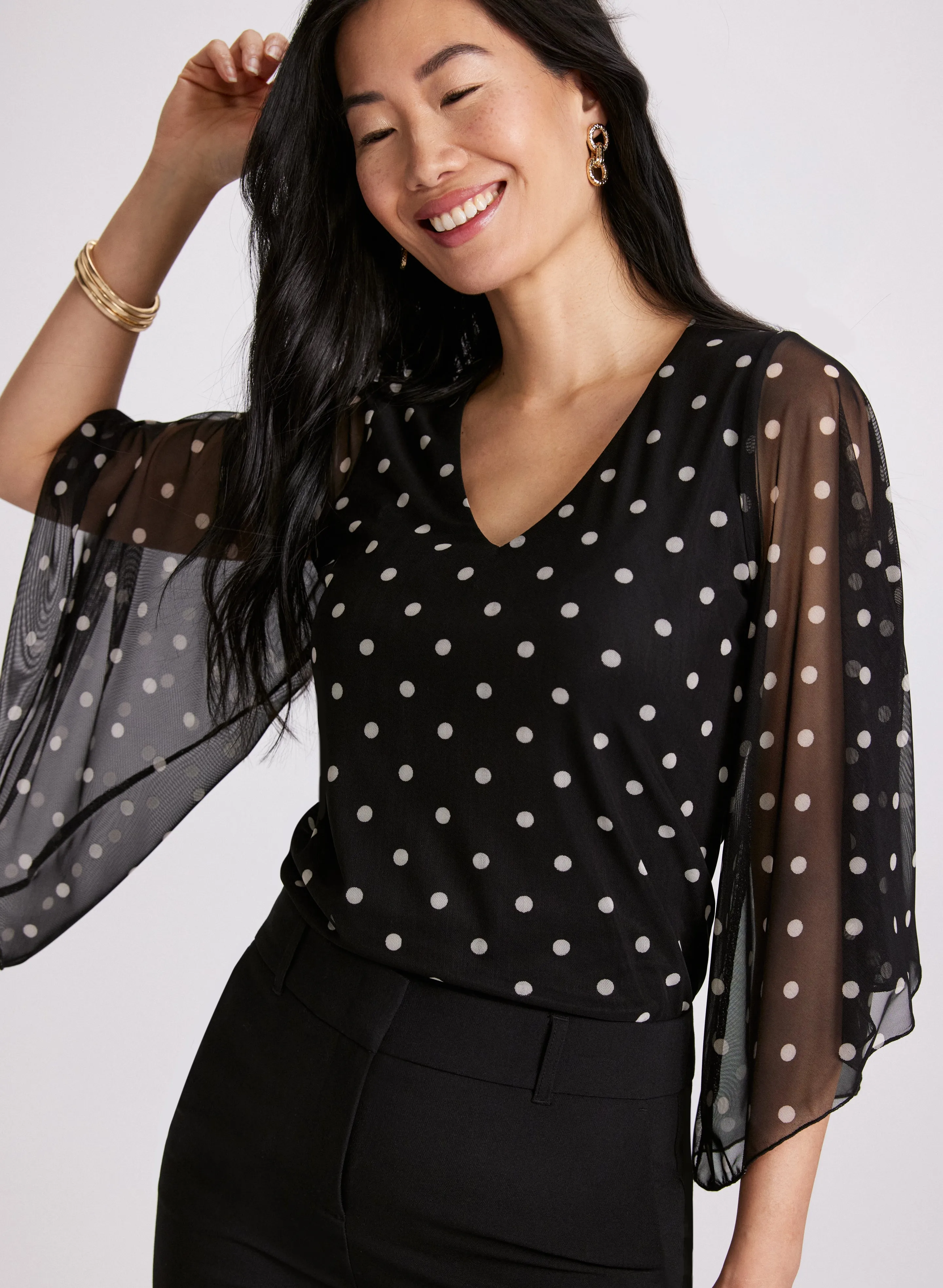 Polka Dot Blouse sold by Laura