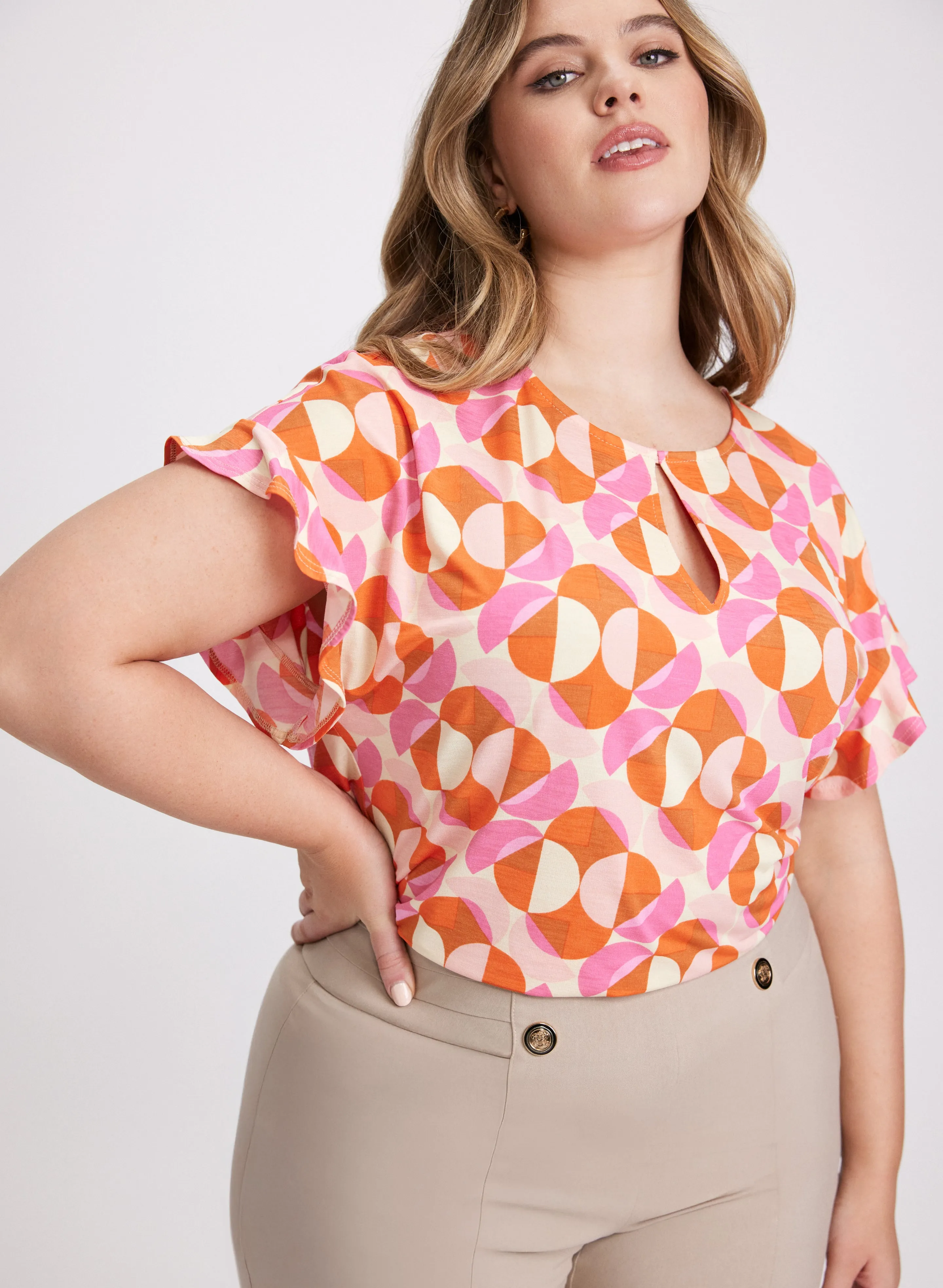 Geometric Print Top sold by Laura