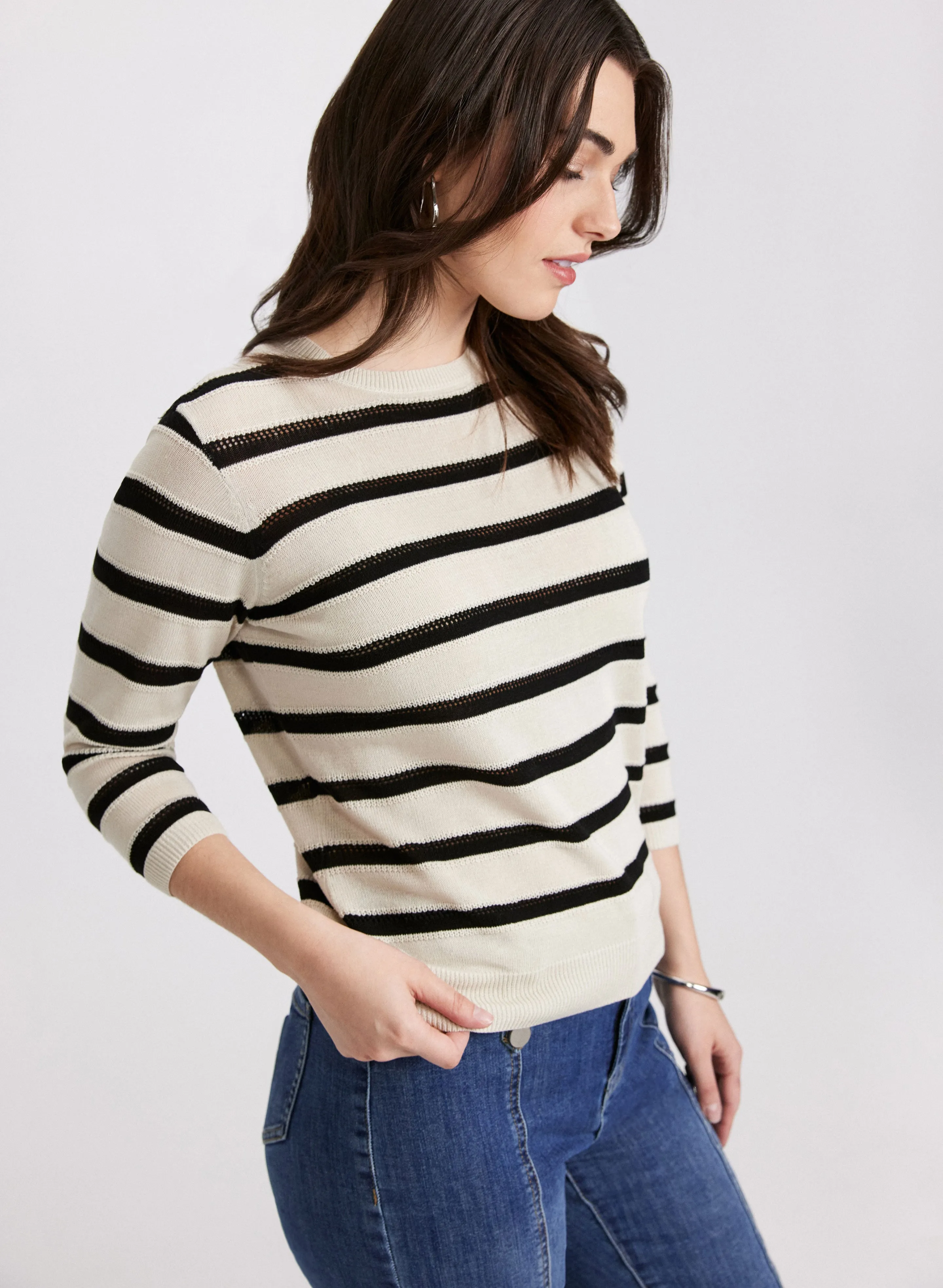 Stripe Knit Pullover sold by Laura product image thumbnail 2