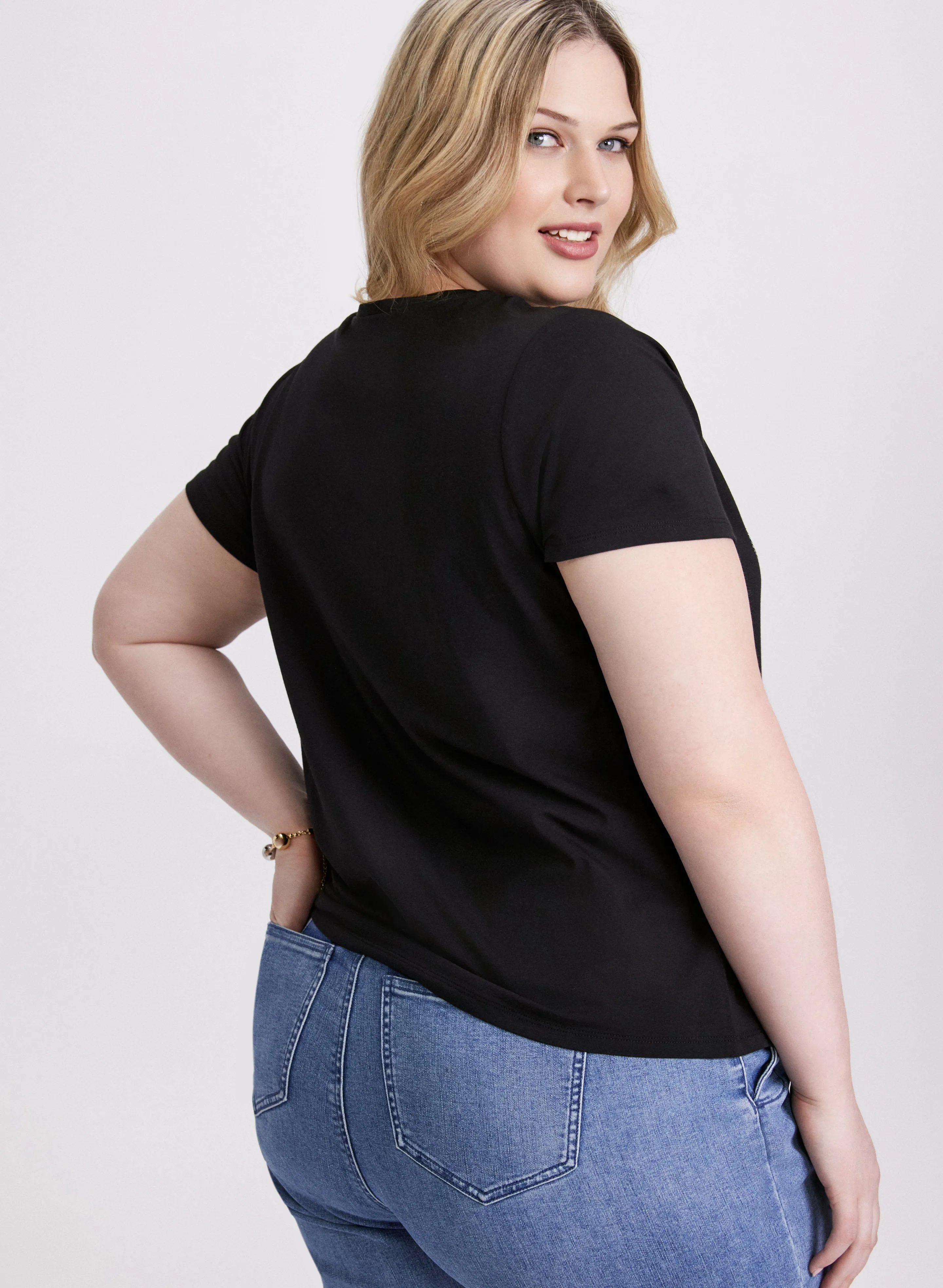 'Amore' Cotton & Modal T-Shirt sold by Laura product image thumbnail 4