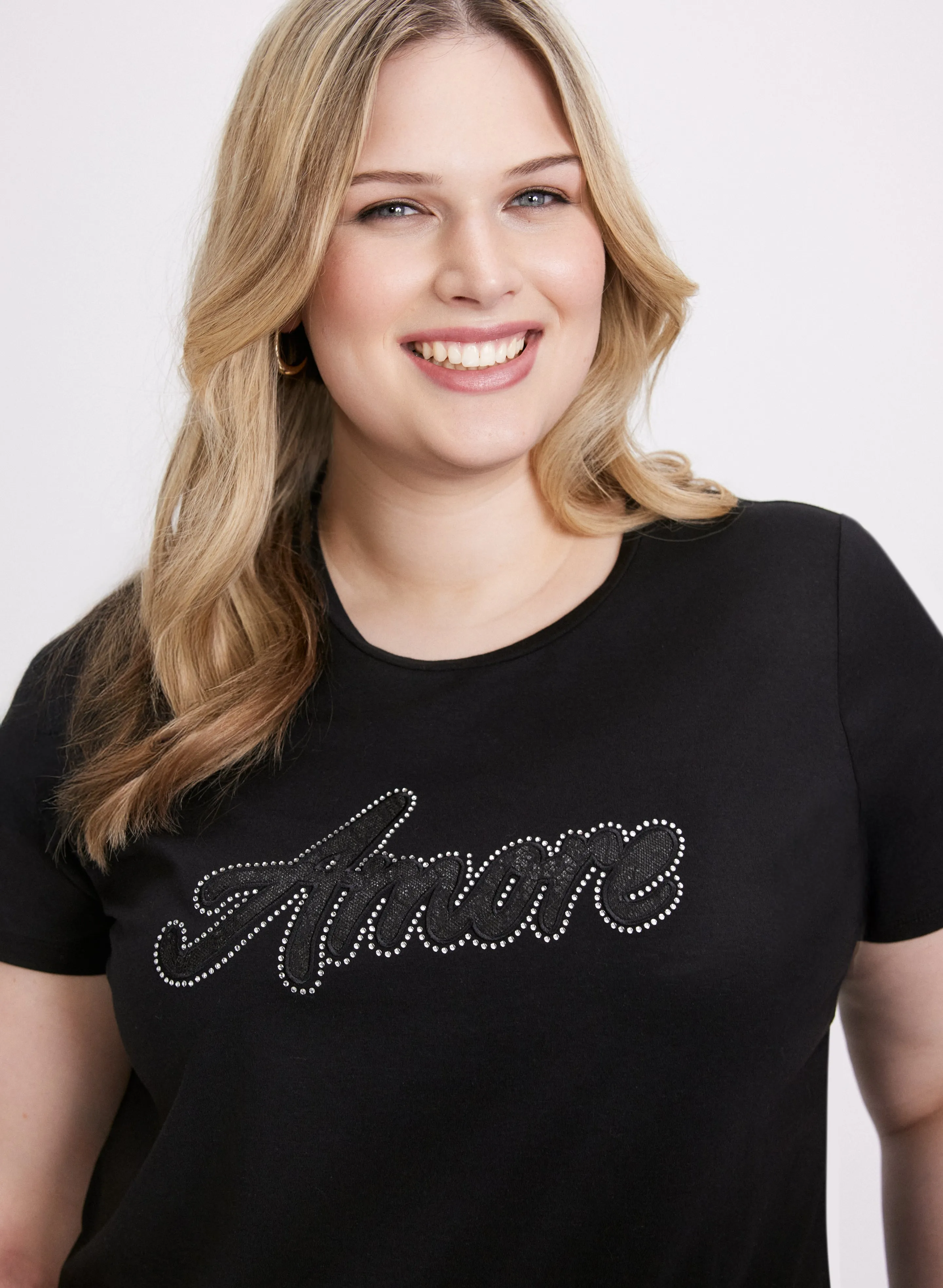 'Amore' Cotton & Modal T-Shirt sold by Laura product image thumbnail 2