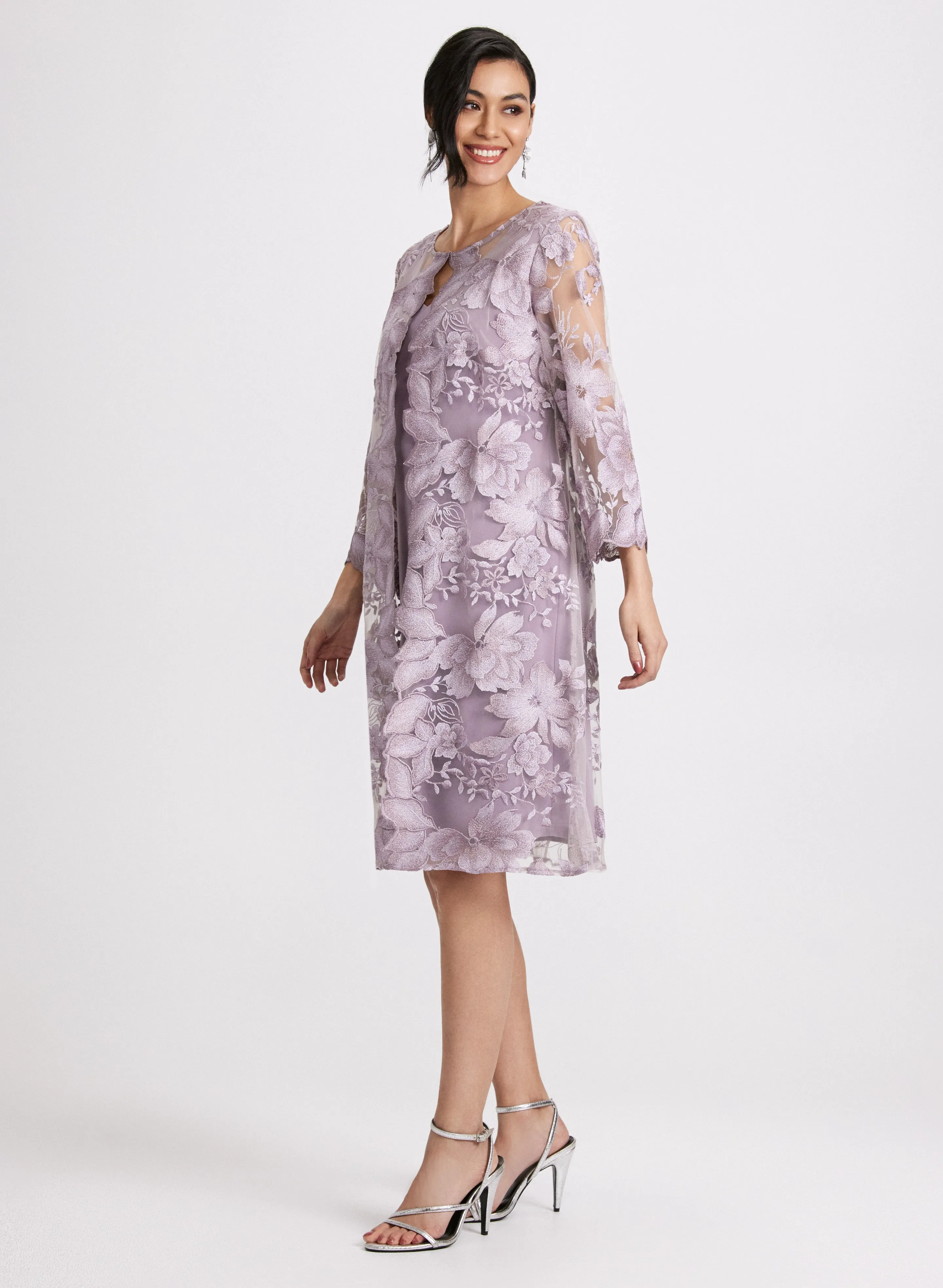 Floral Embroidered Illusion Dress sold by Laura product image thumbnail 2