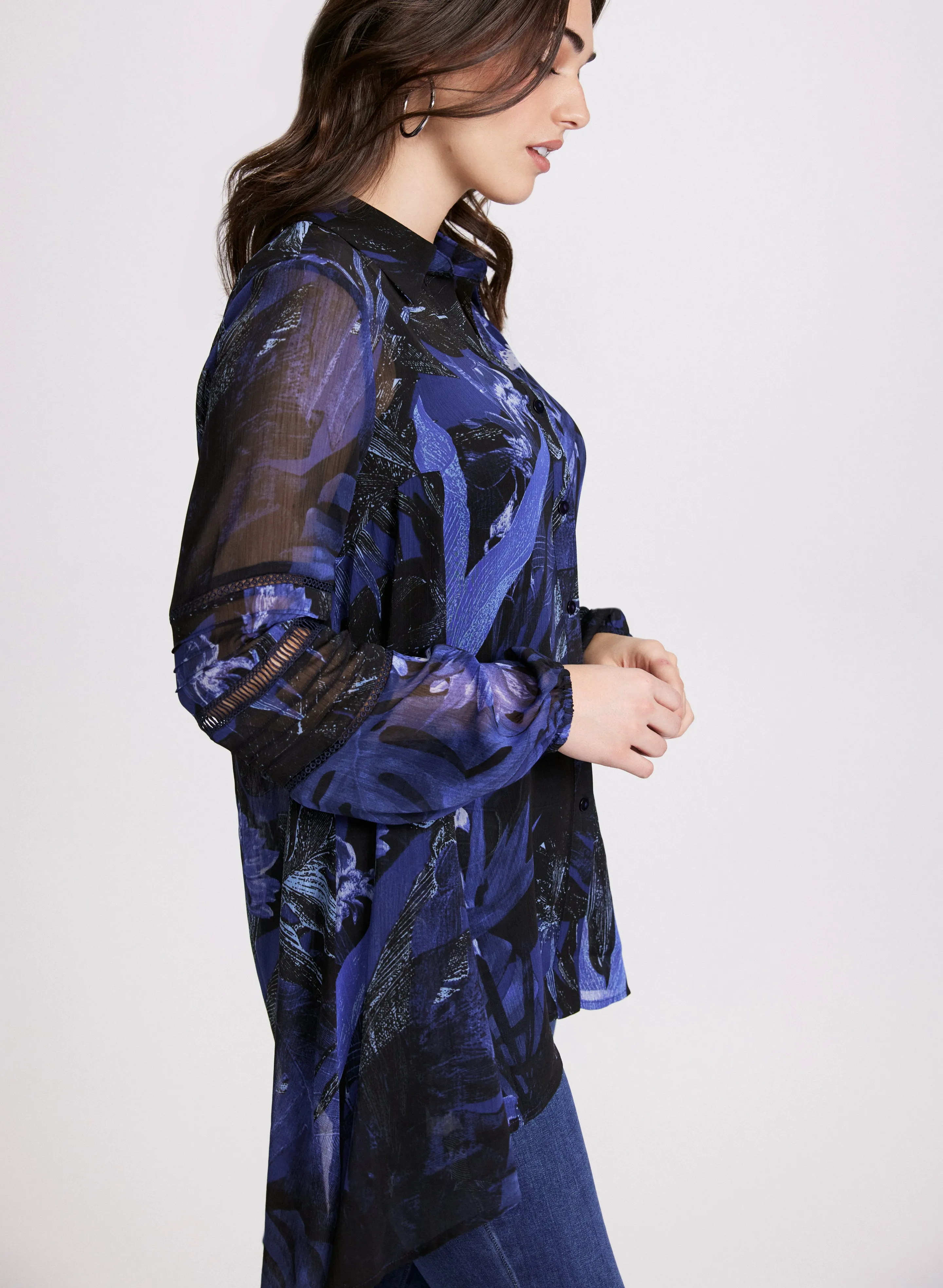 Tropical Button-Down Blouse sold by Laura product image thumbnail 2