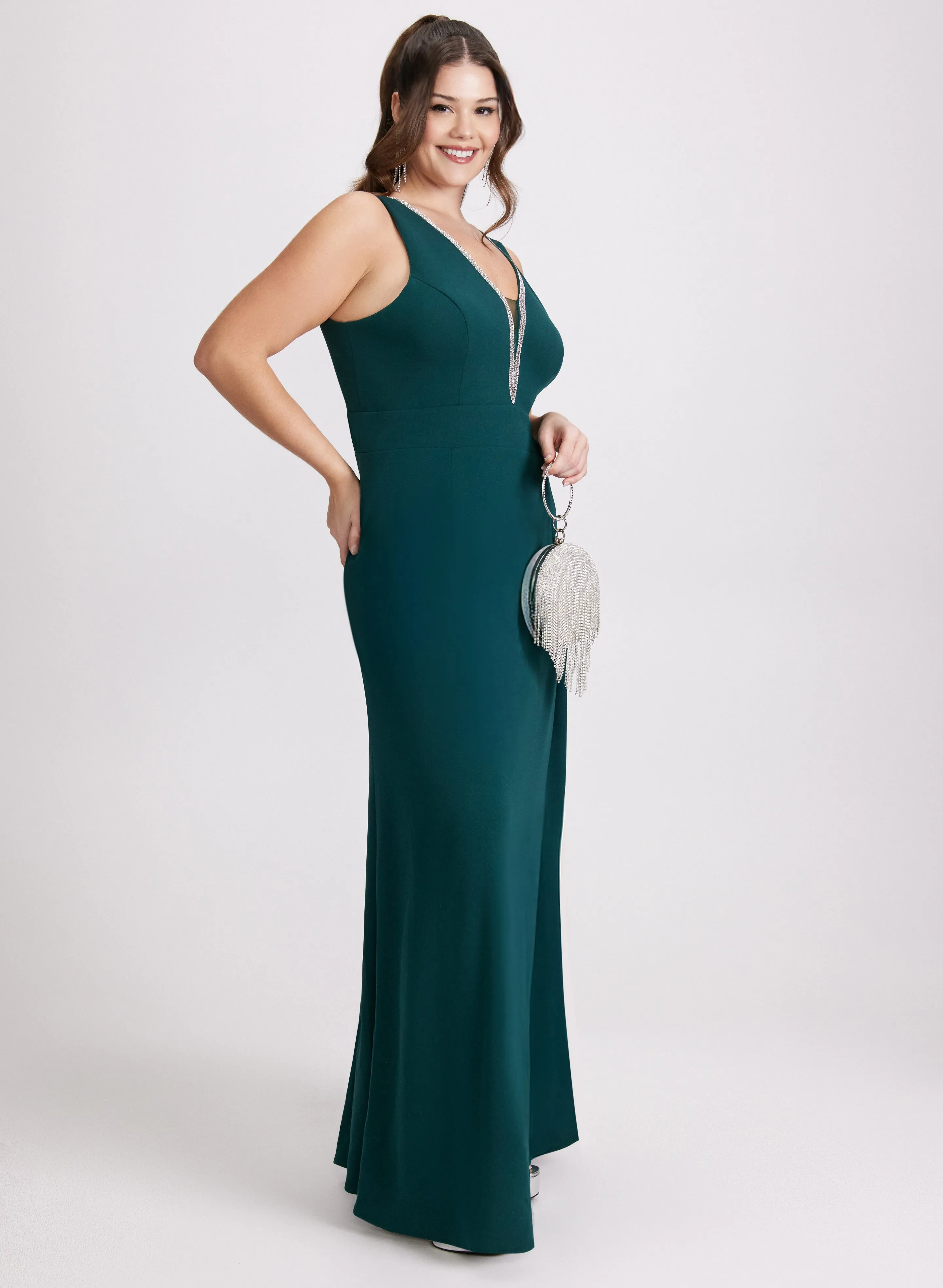 Plunging Neck Maxi Dress sold by Laura product image thumbnail 4