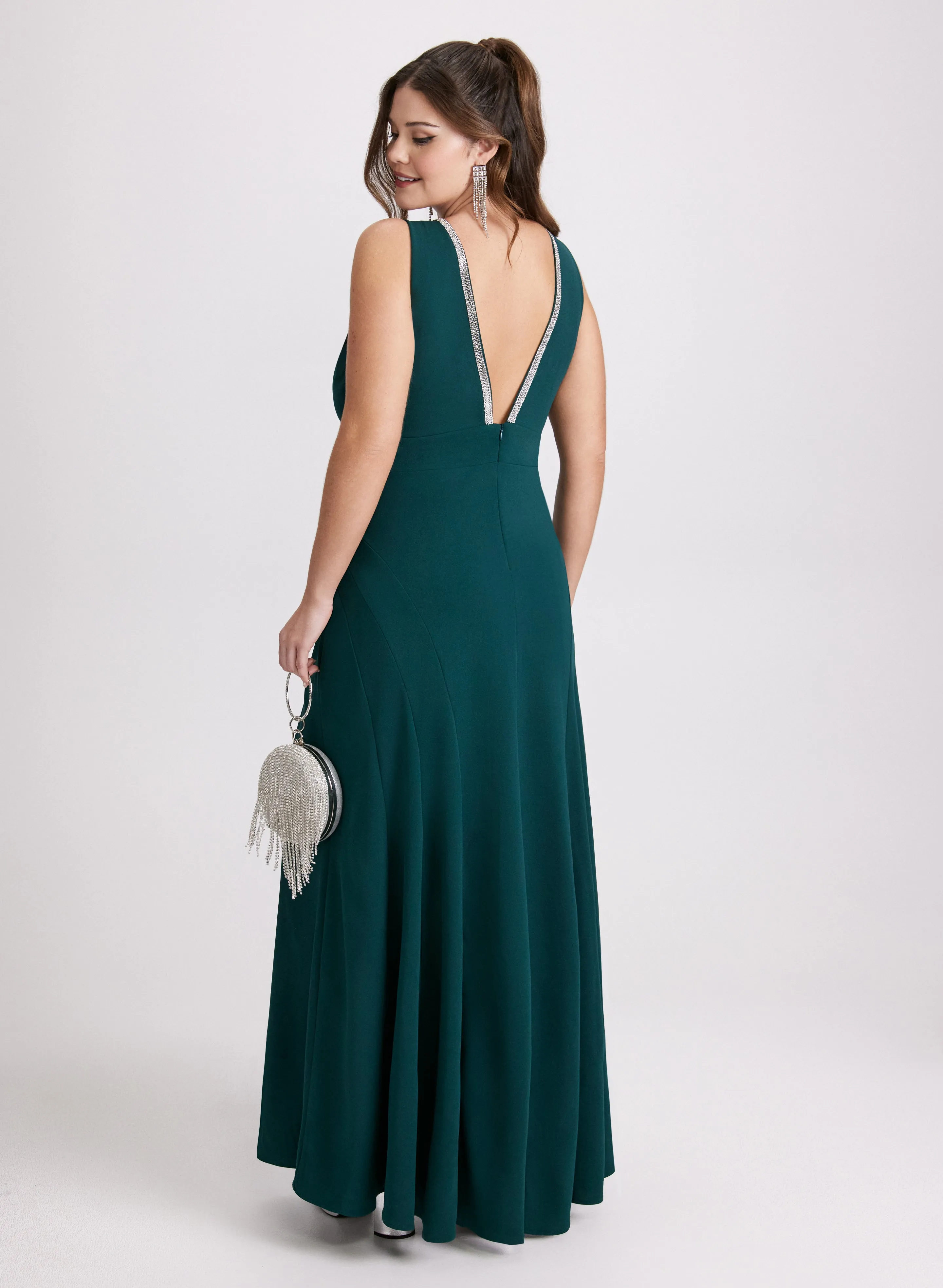 Plunging Neck Maxi Dress sold by Laura product image thumbnail 3