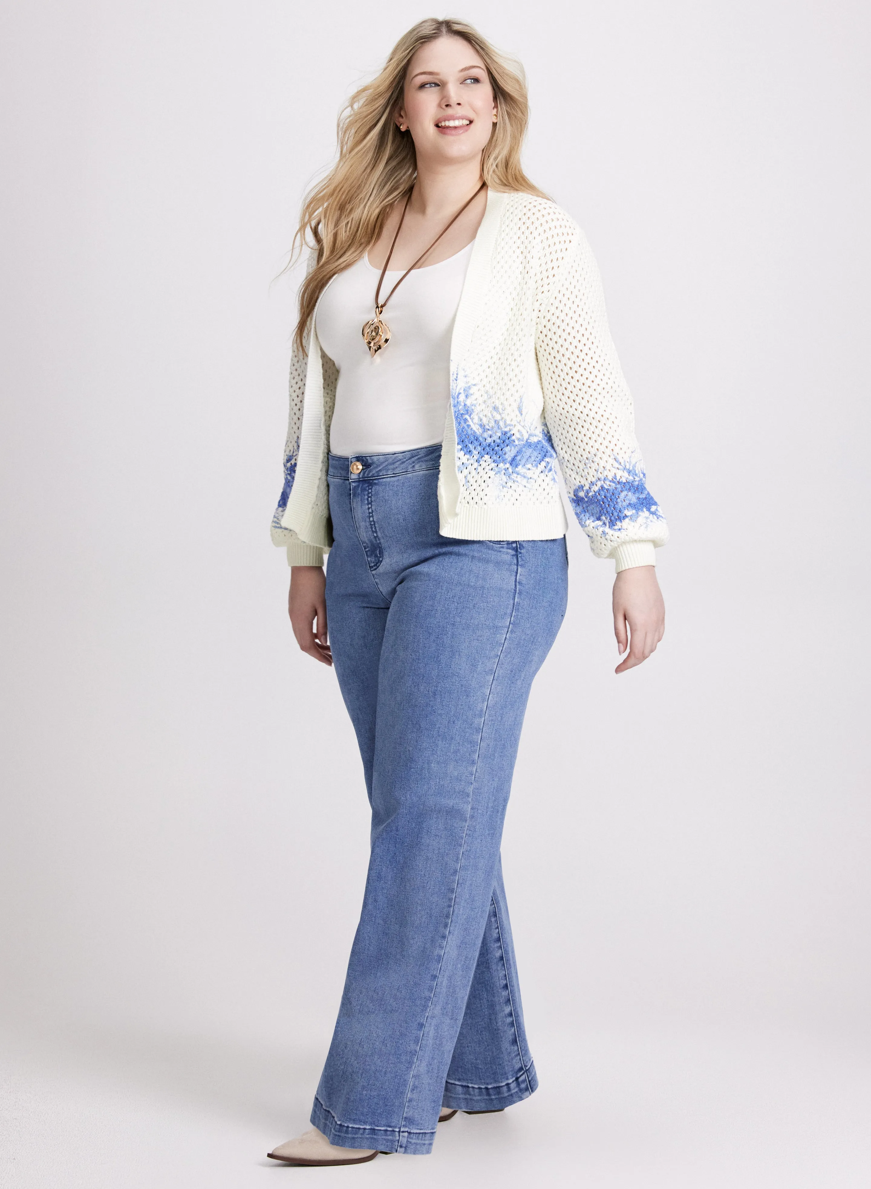 Abstract Dye Detail Cardigan sold by Laura product image thumbnail 5