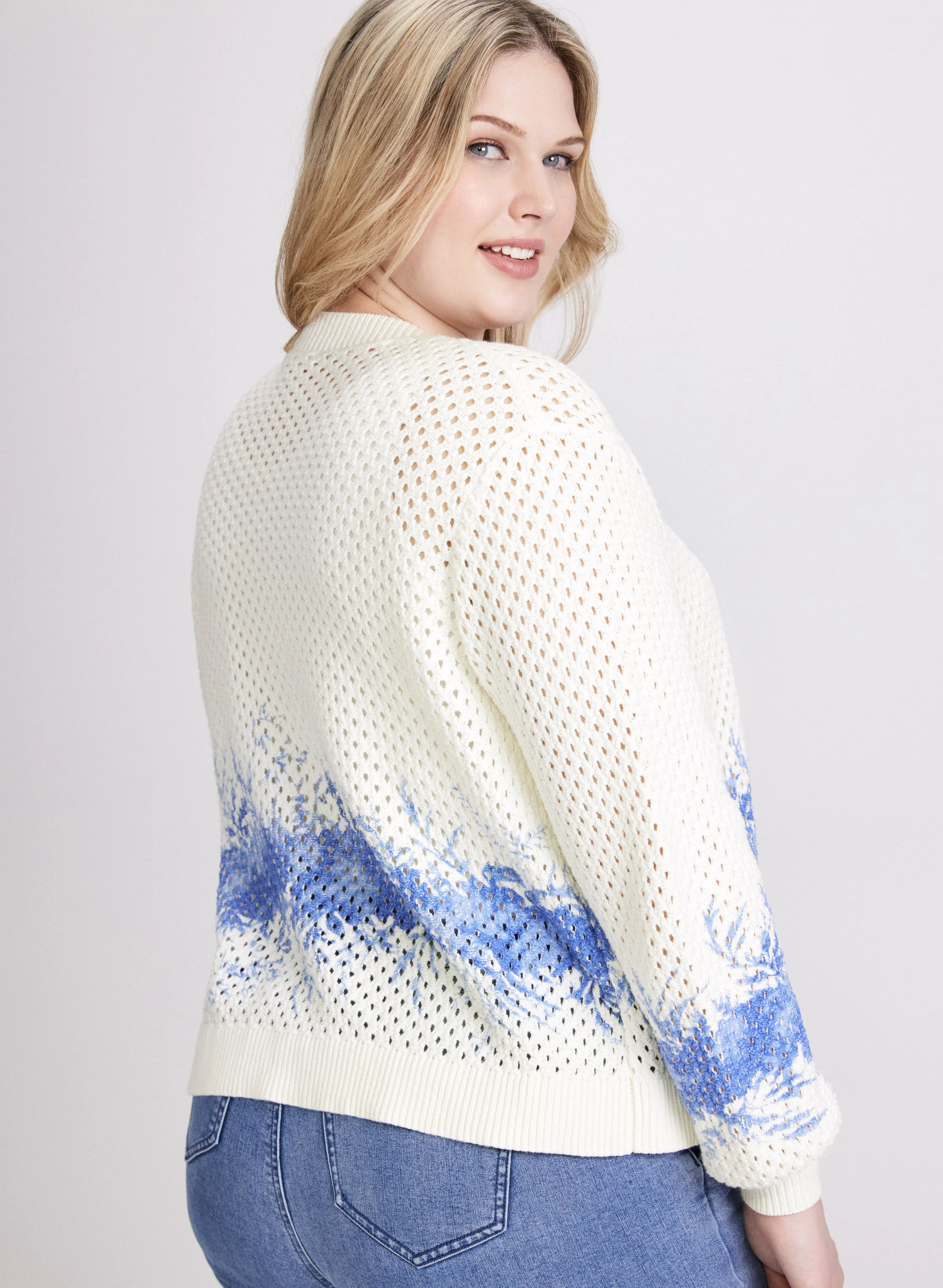 Abstract Dye Detail Cardigan sold by Laura product image thumbnail 4