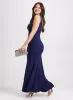 Rhinestone Embellished Maxi Dress sold by Laura