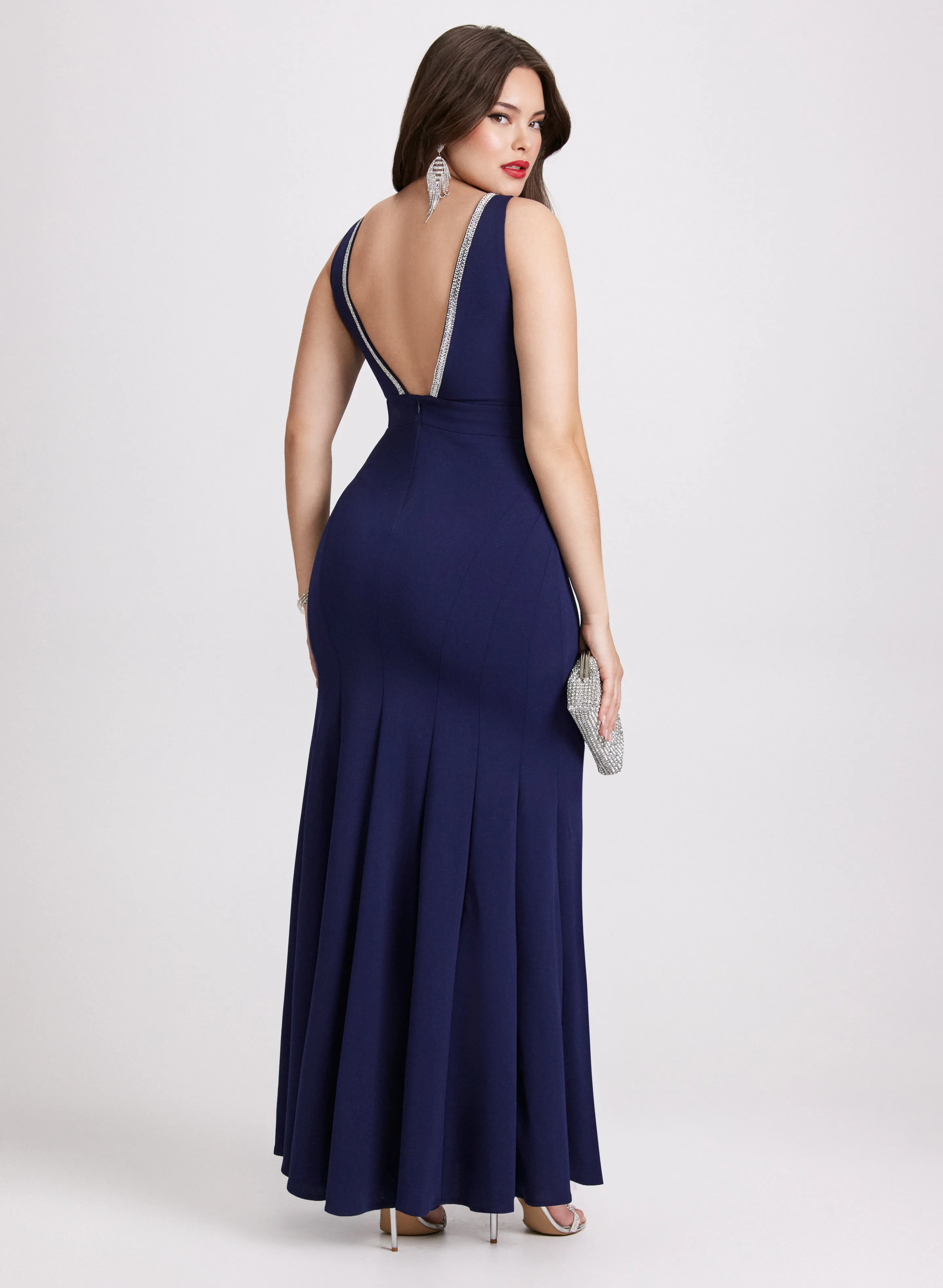 Rhinestone Embellished Maxi Dress sold by Laura product image thumbnail 4