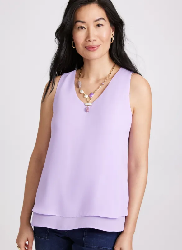 Layered Sleeveless Blouse sold by Laura