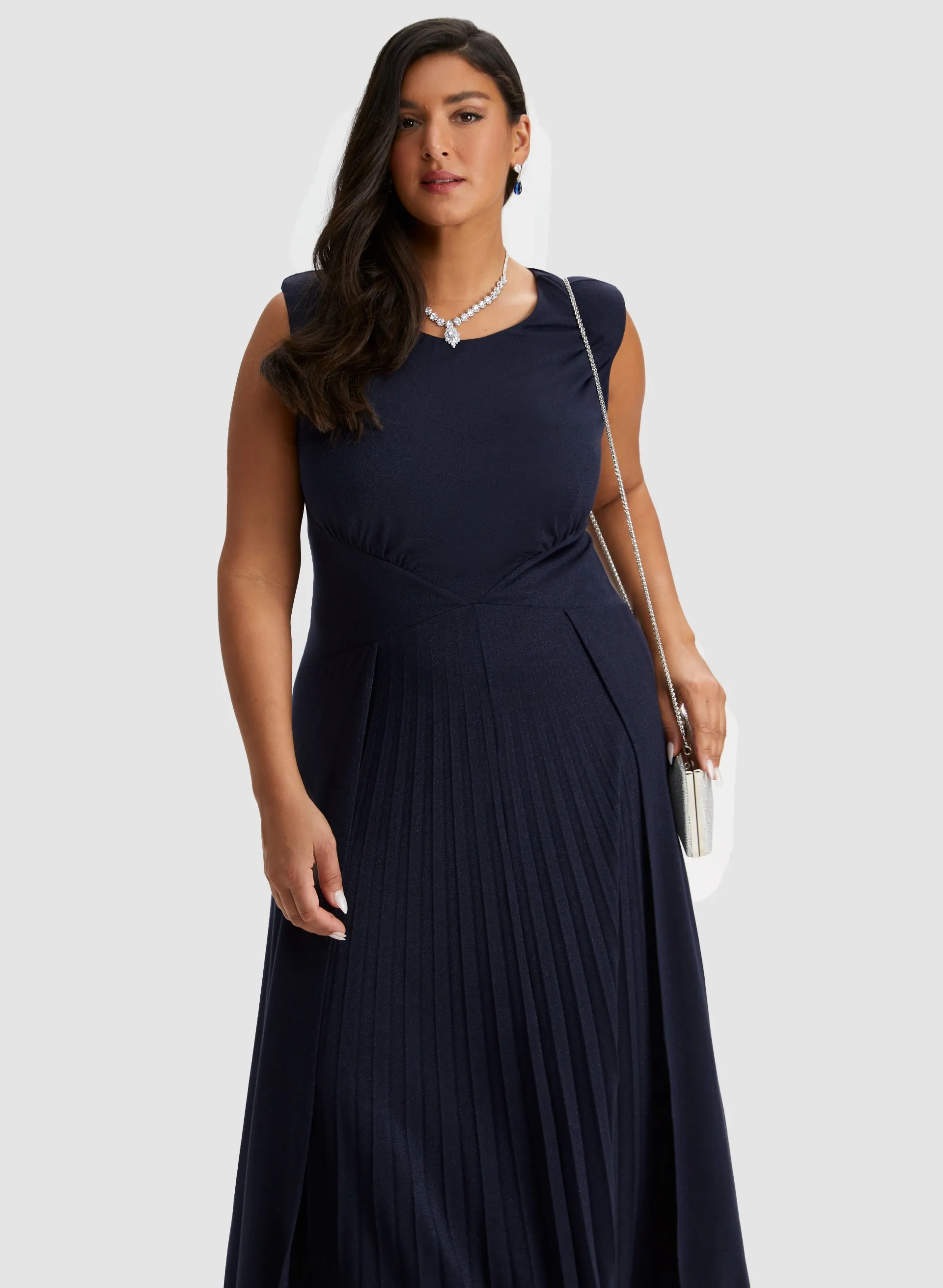 Sleeveless Pleated Dress sold by Laura product image thumbnail 5