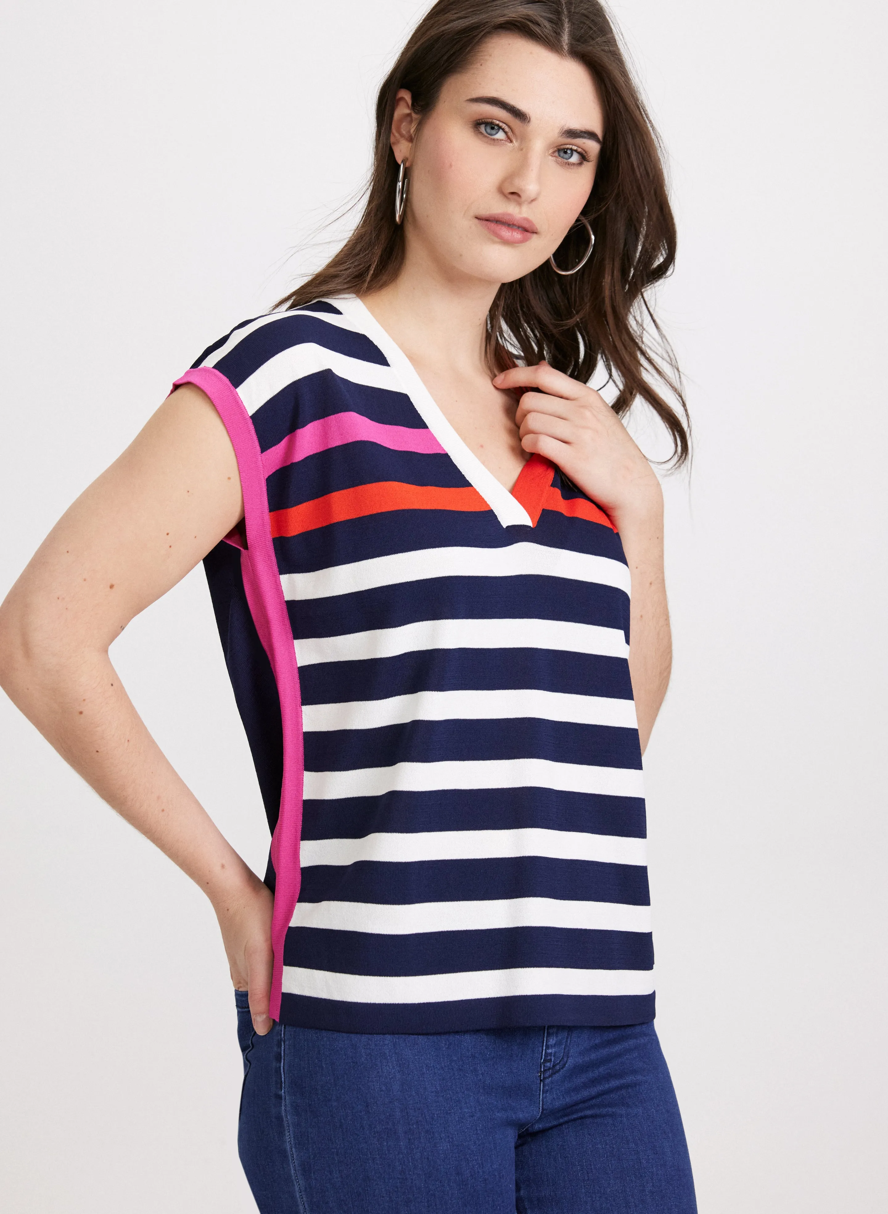 Stripe Front Top sold by Laura product image thumbnail 2