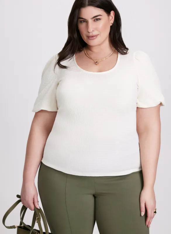 Bouffant Sleeve T-Shirt sold by Laura