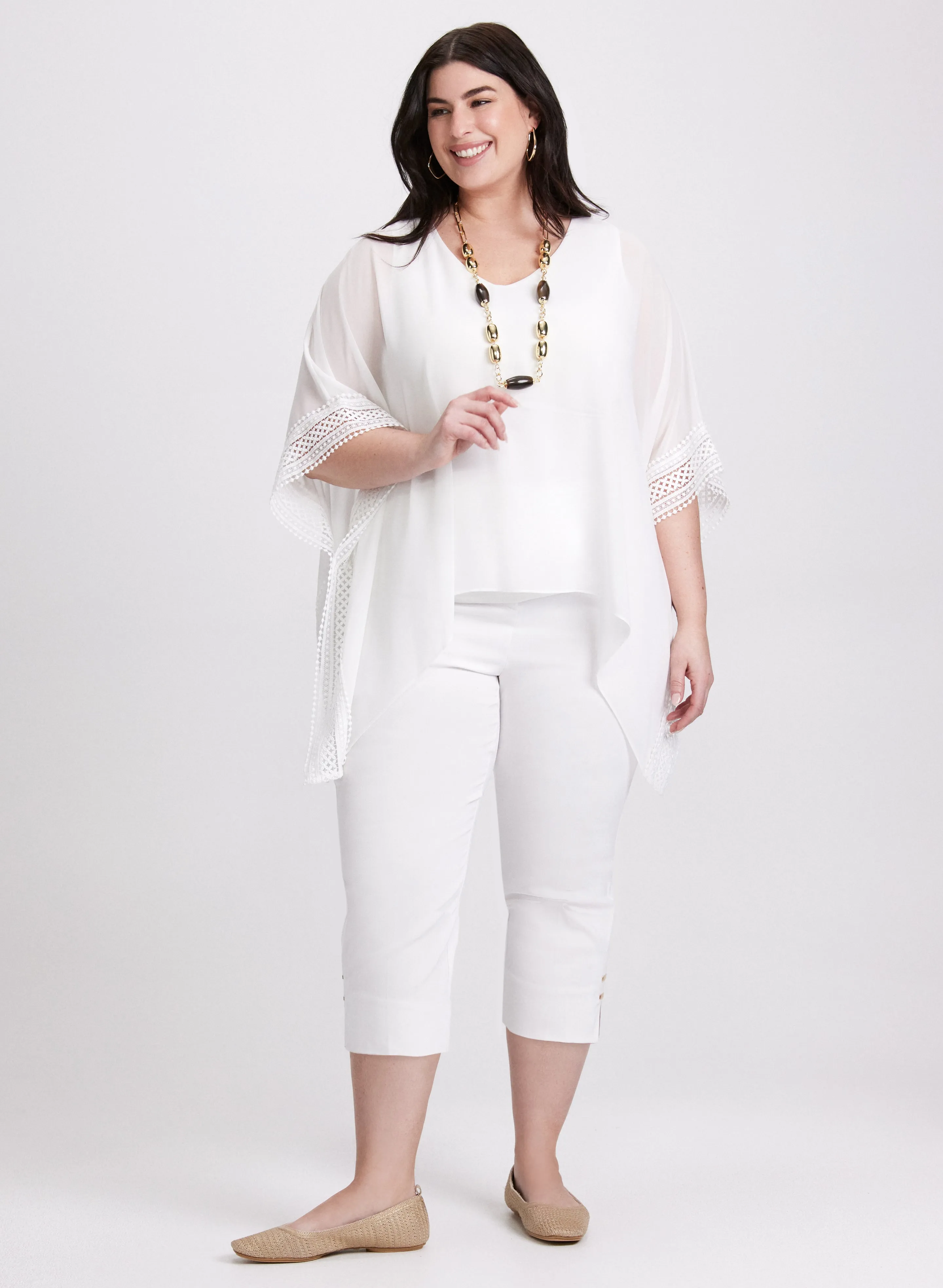 Joseph Ribkoff - Crochet Trim Blouse sold by Laura product image thumbnail 3