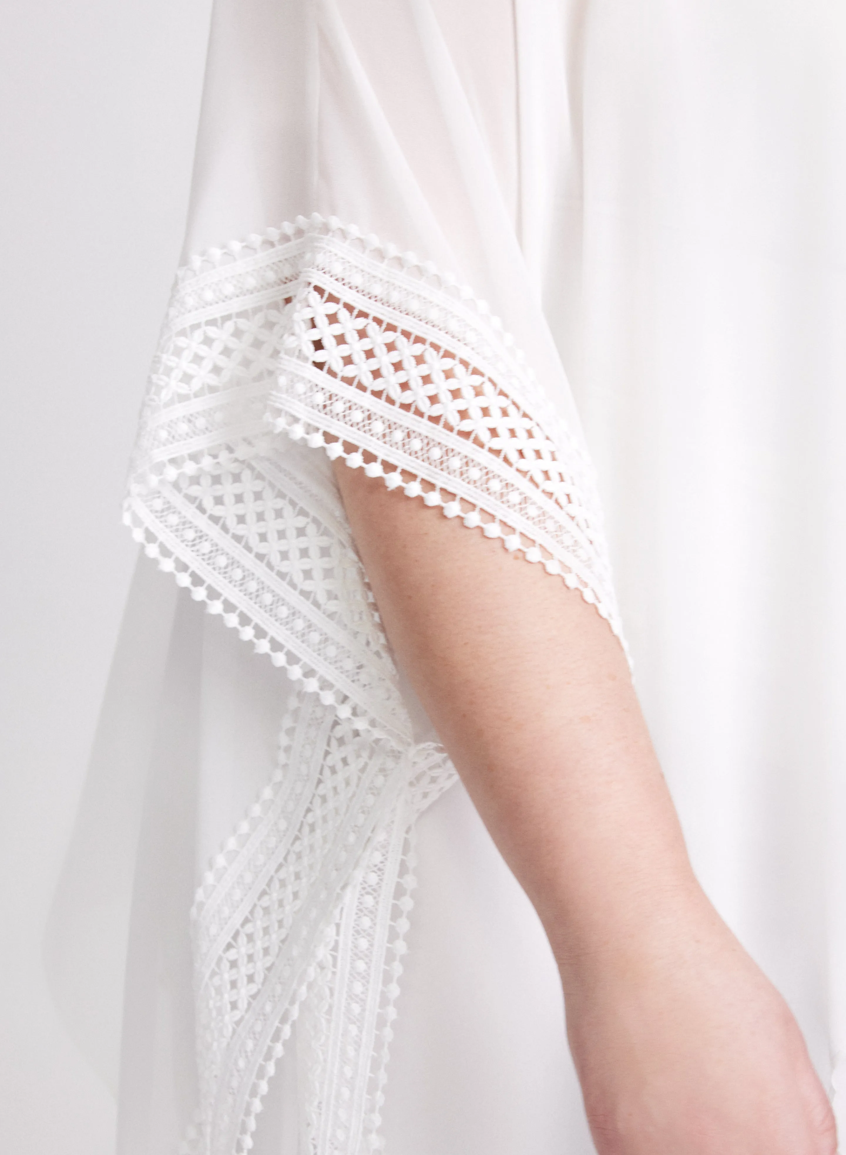 Joseph Ribkoff - Crochet Trim Blouse sold by Laura product image thumbnail 5