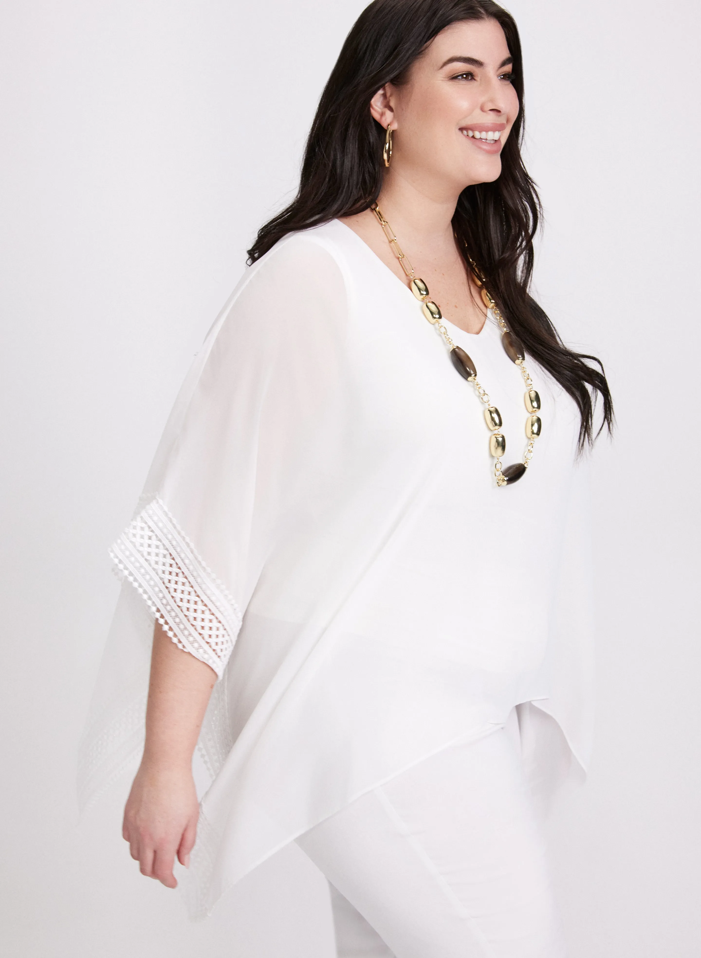 Joseph Ribkoff - Crochet Trim Blouse sold by Laura product image thumbnail 2