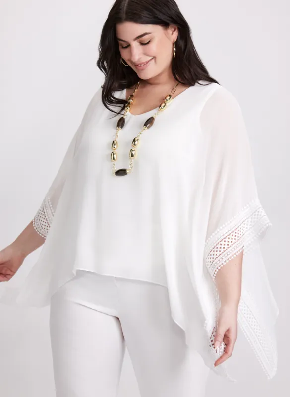 Joseph Ribkoff - Crochet Trim Blouse made by Laura