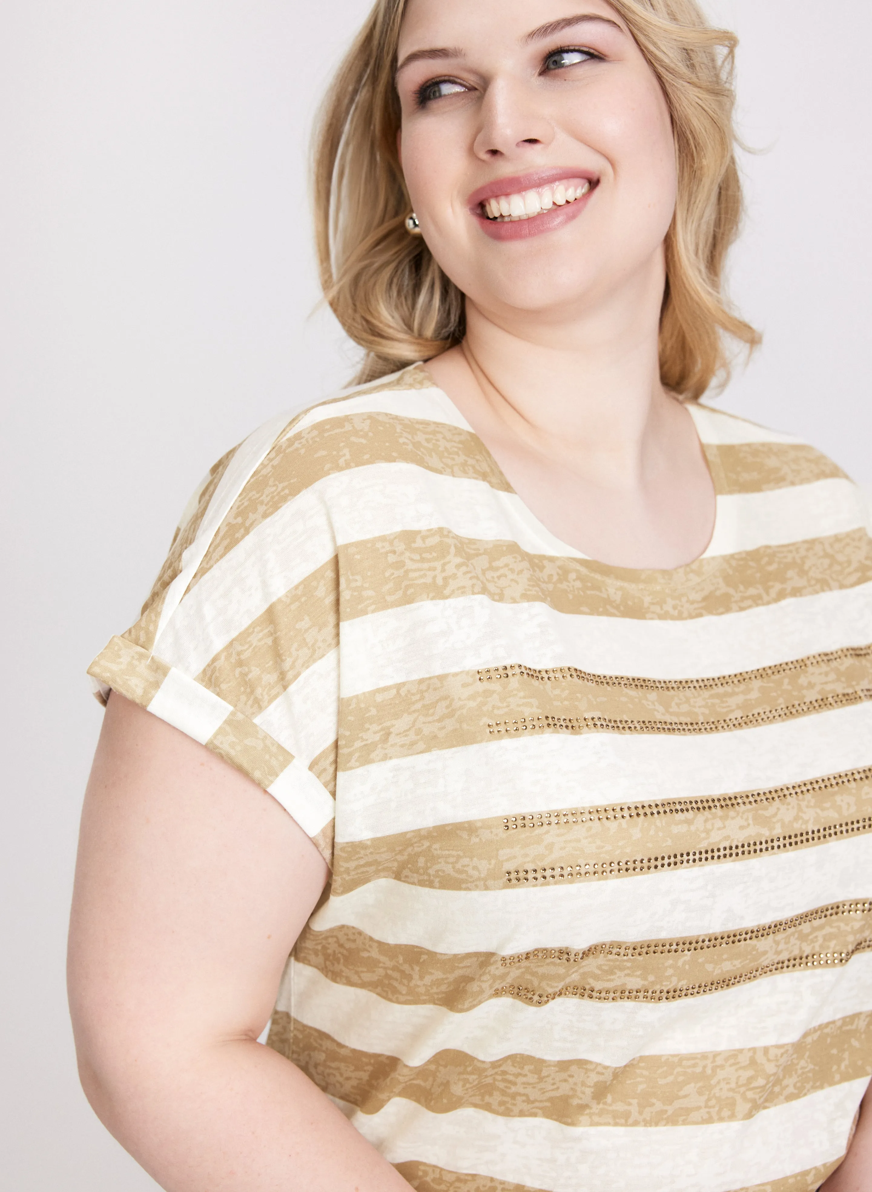 Striped Burnout T-Shirt sold by Laura product image thumbnail 5