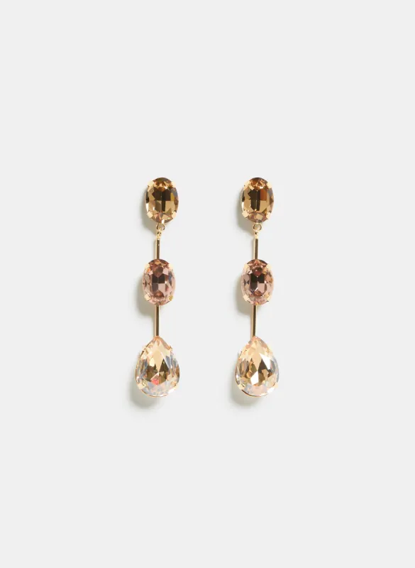 Tiered Stone Earrings sold by Laura