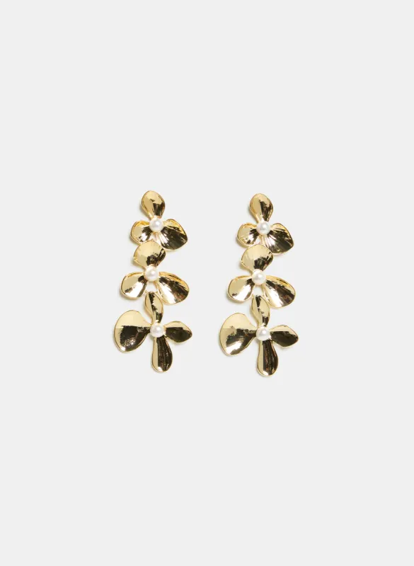 Tiered Floral Earrings sold by Laura