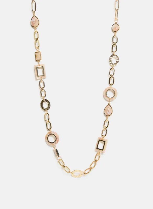 Chain & Resin Necklace sold by Laura