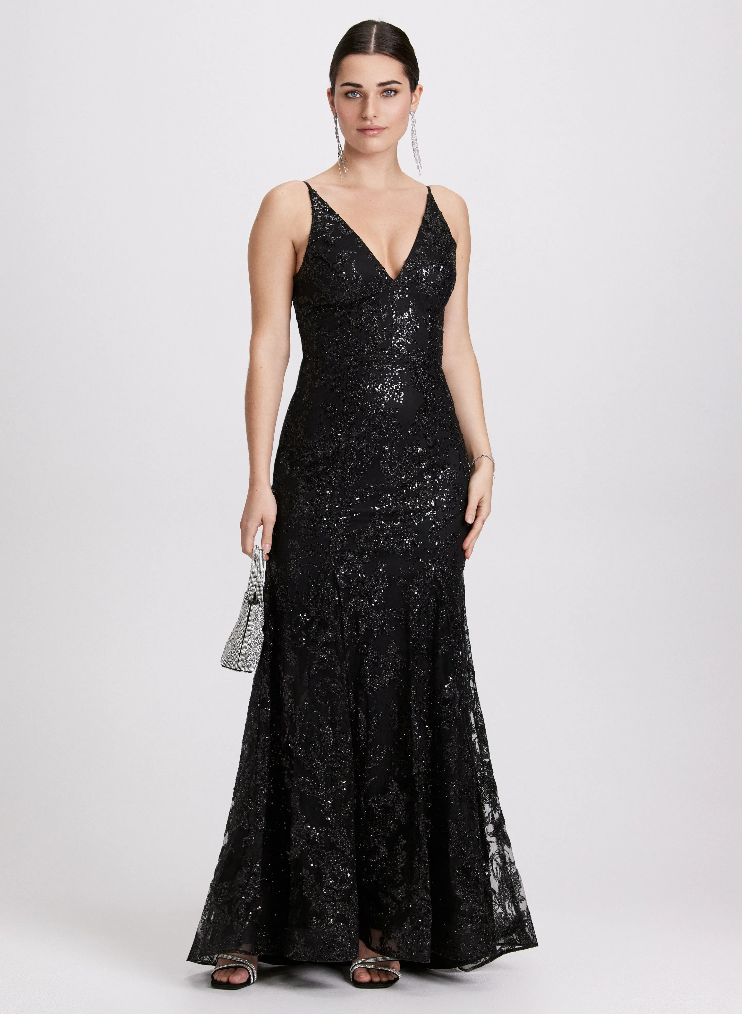 Sleeveless Sequin Maxi Dress sold by Laura