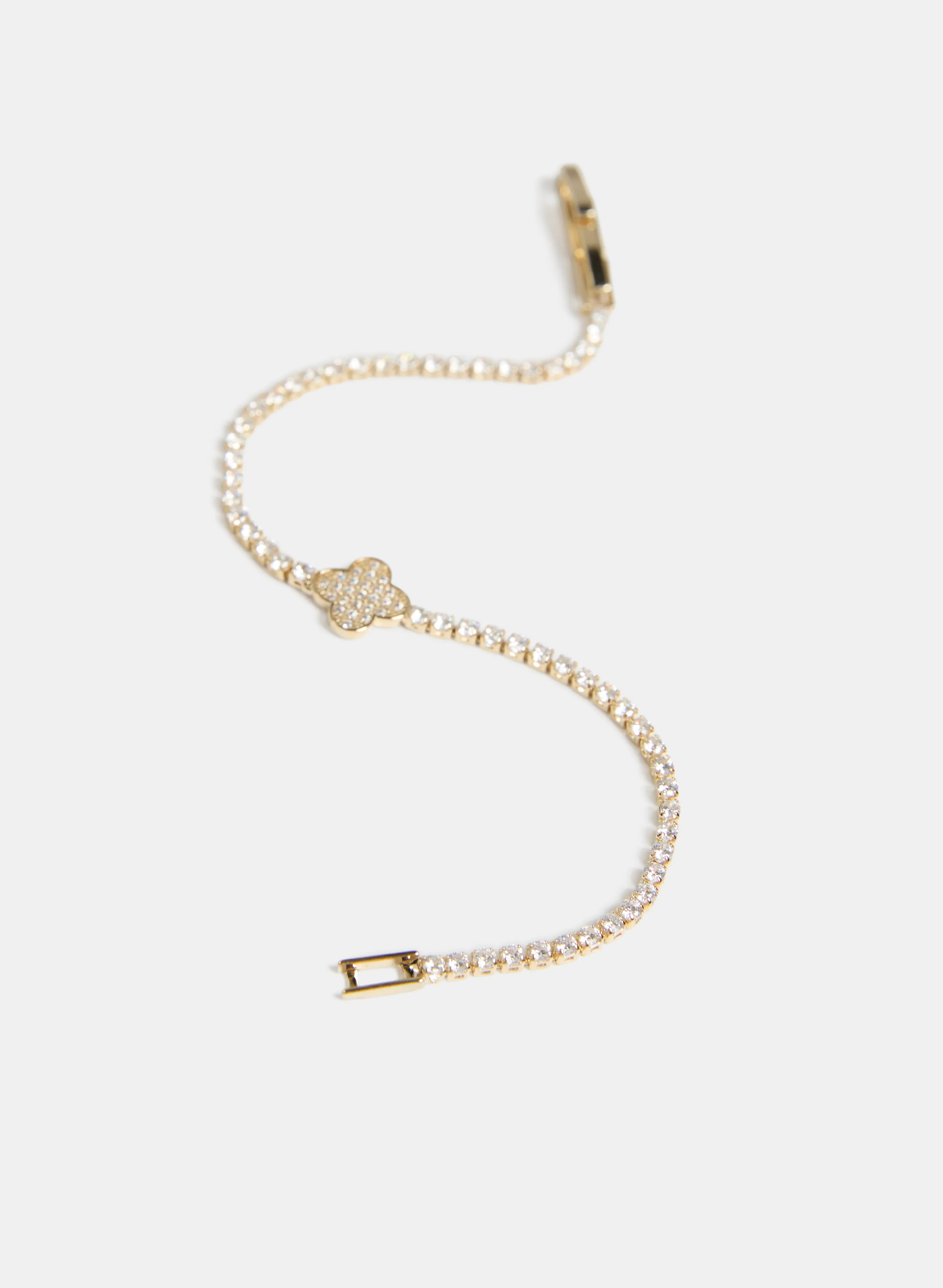 Cubic Zirconia Clover Insert Bracelet sold by Laura product image thumbnail 2