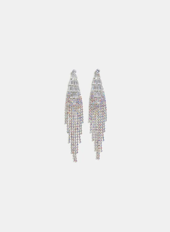 Crystal Cascade Earrings sold by Laura