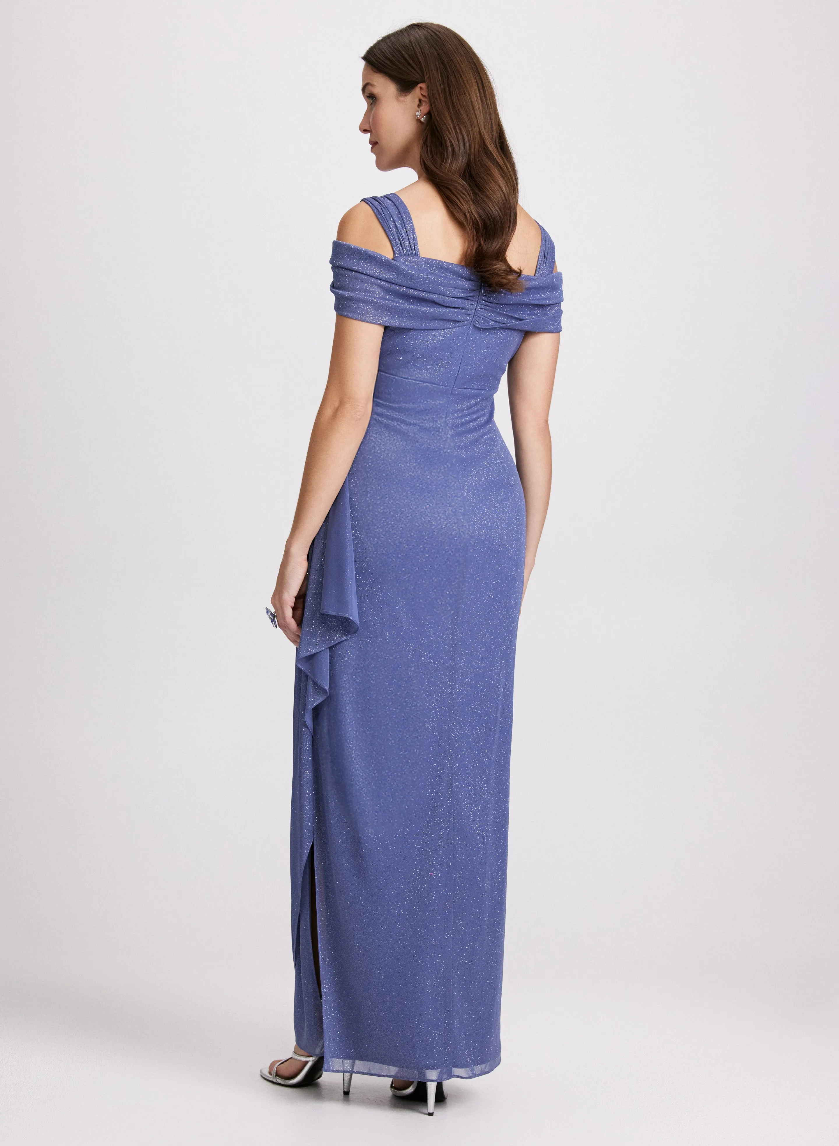 Glitter Cold Shoulder Dress sold by Laura product image thumbnail 3