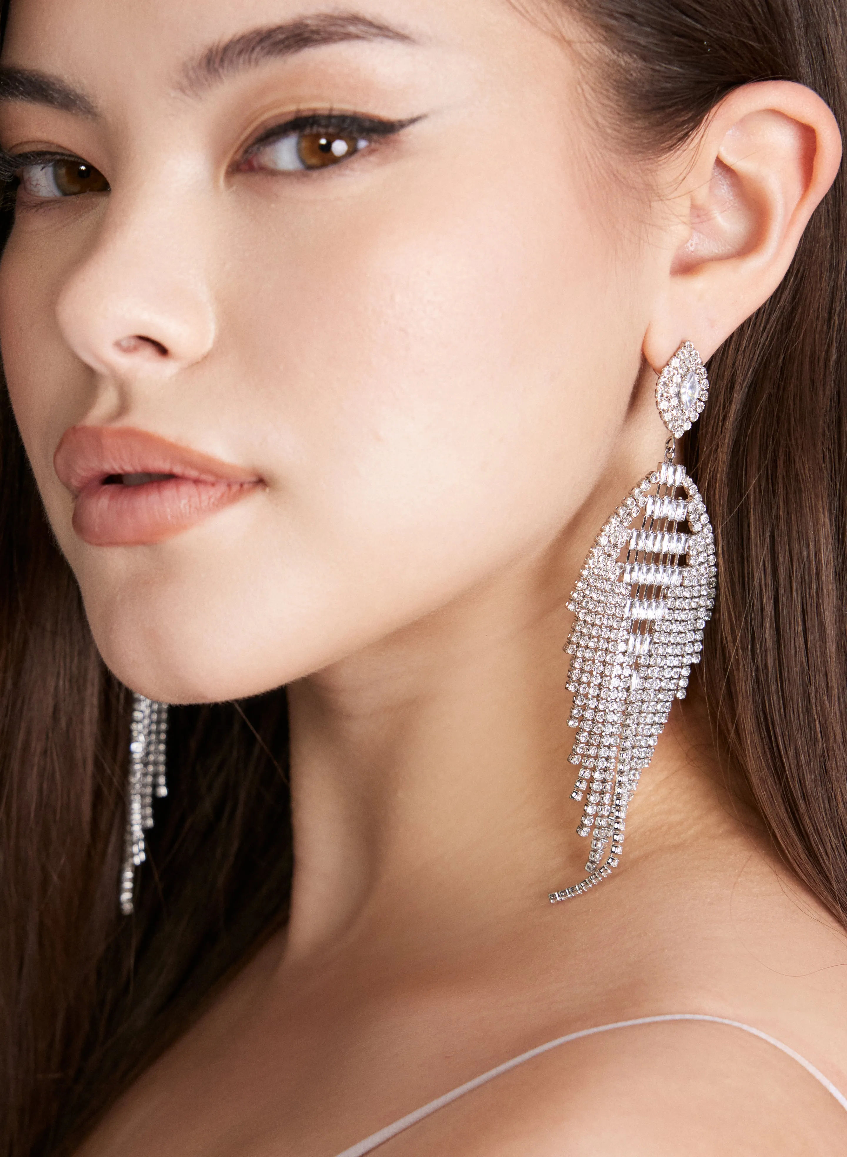 Cubic Zirconia Chandelier Earrings sold by Laura product image thumbnail 2