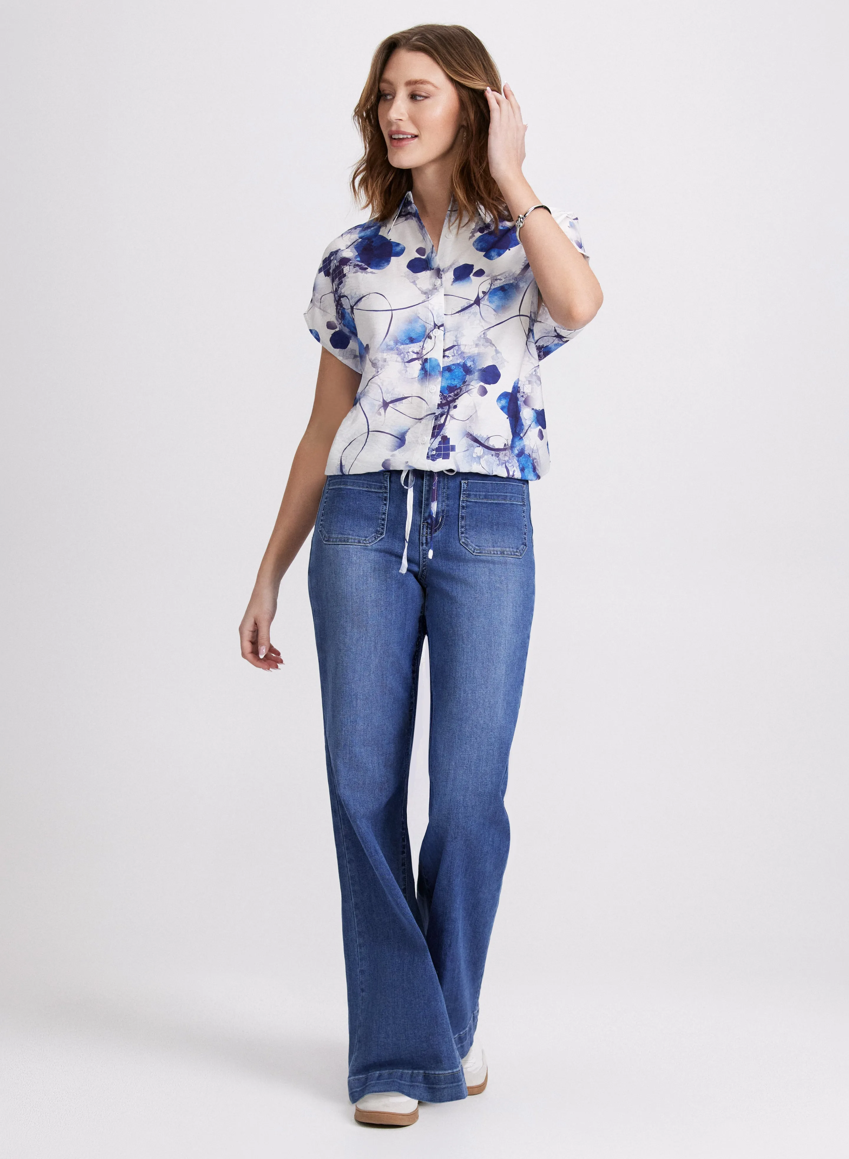 Abstract Floral Print Blouse sold by Laura product image thumbnail 3