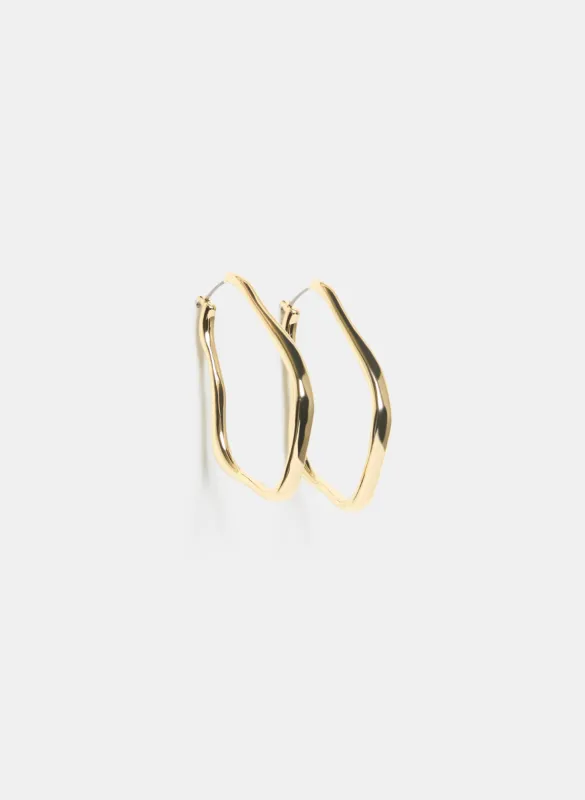 Abstract Hoop Earrings sold by Laura