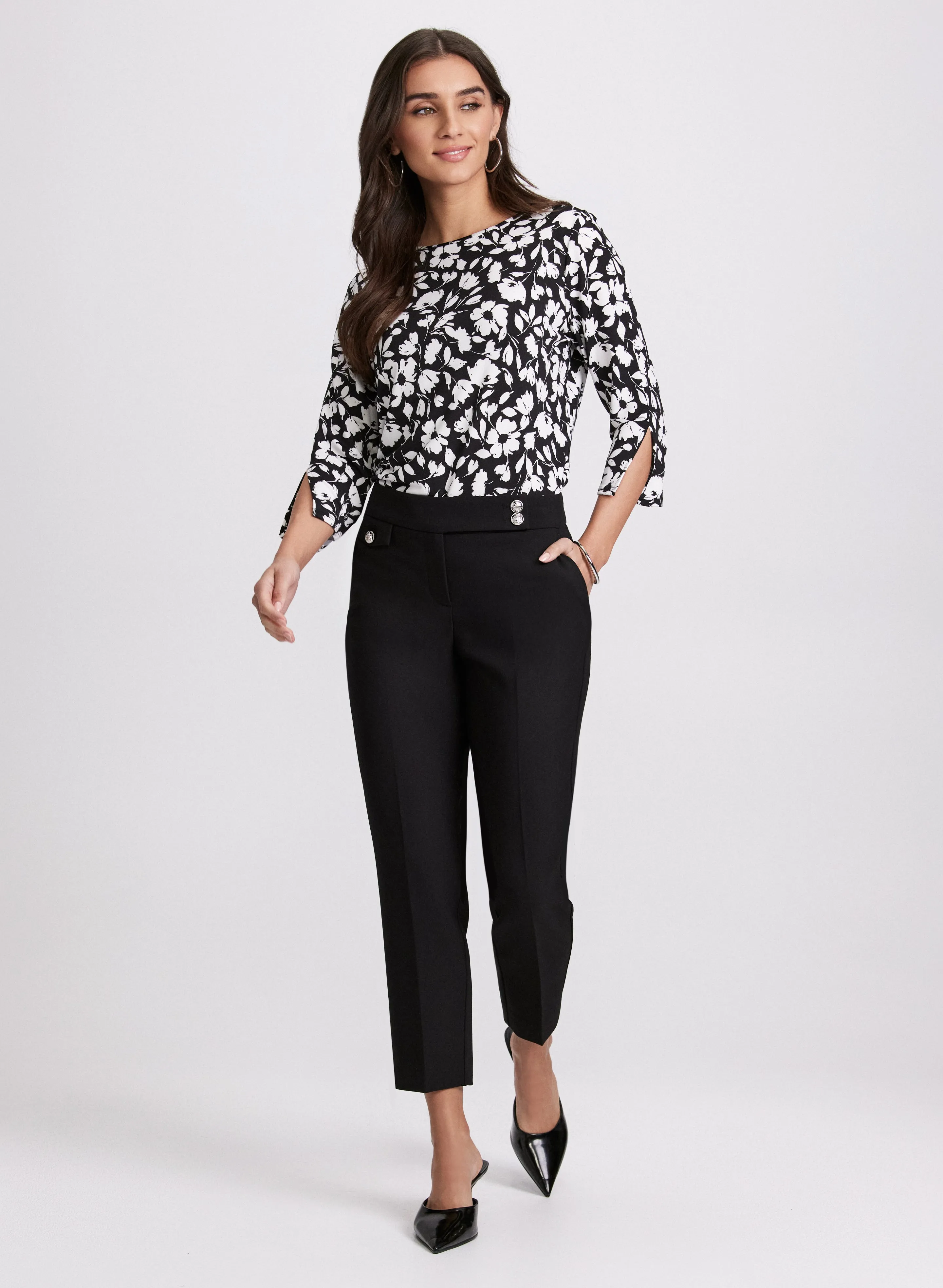 Floral Split Cuff Top sold by Laura product image thumbnail 4