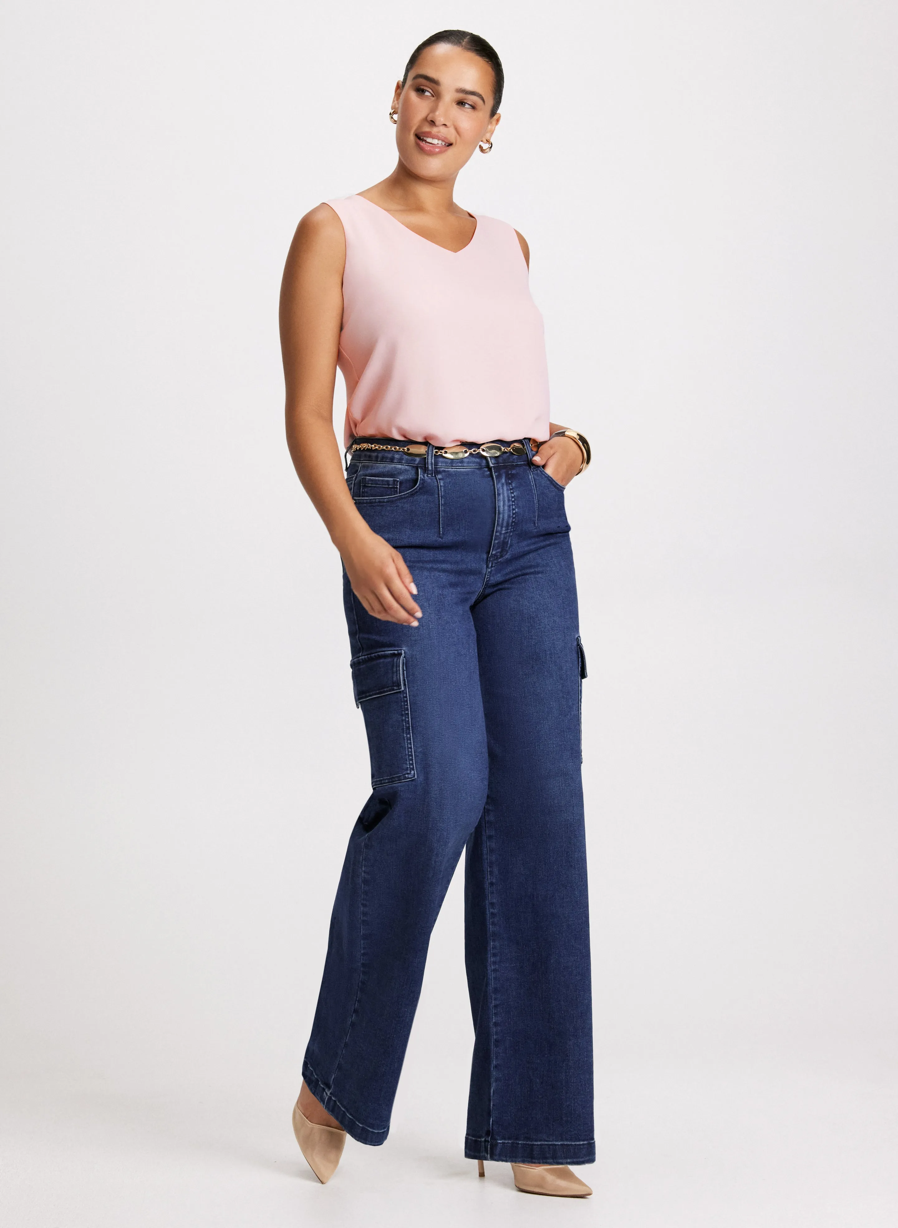 Sleeveless V-Neck Blouse sold by Laura product image thumbnail 4