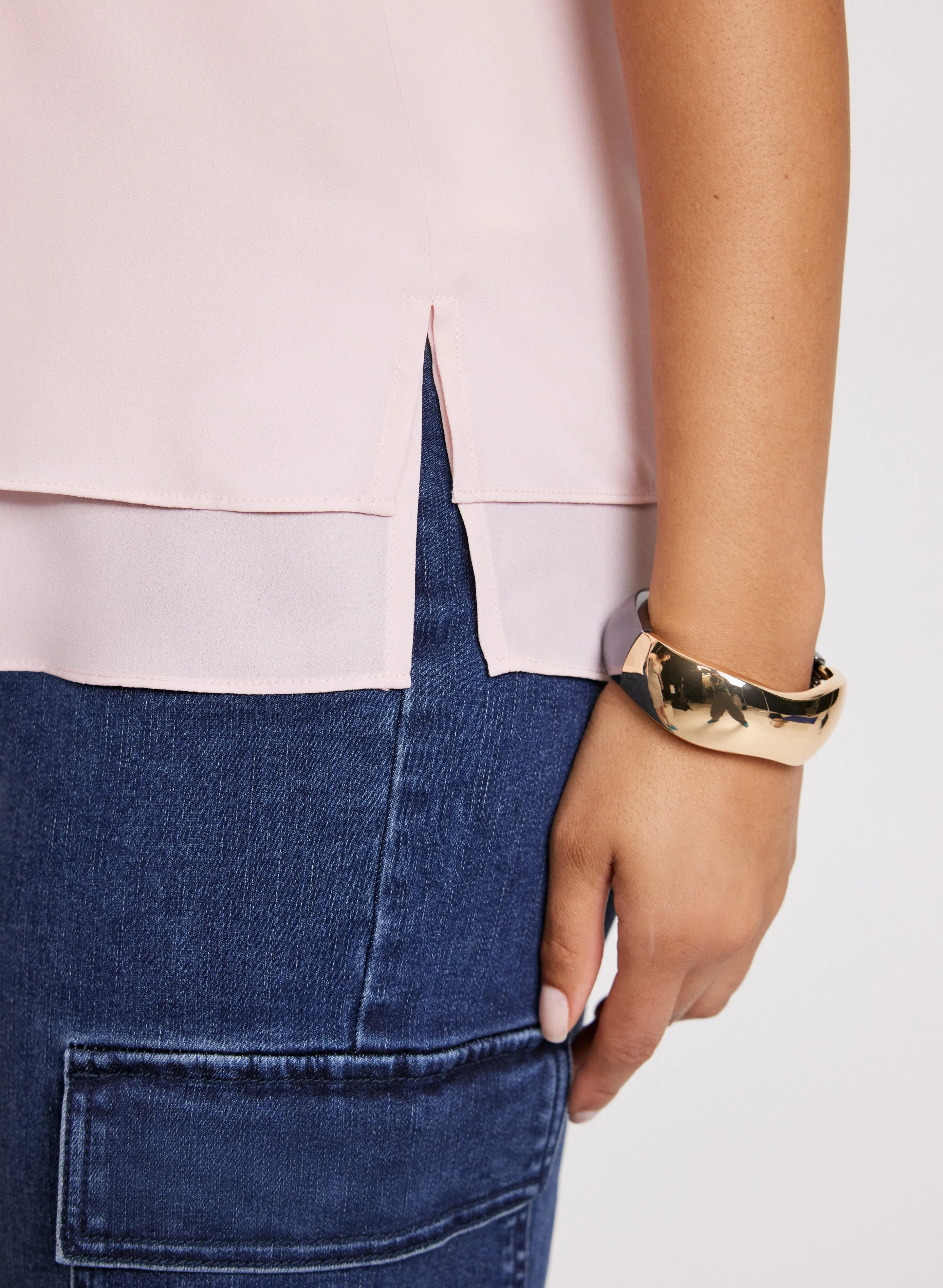 Sleeveless V-Neck Blouse sold by Laura product image thumbnail 3