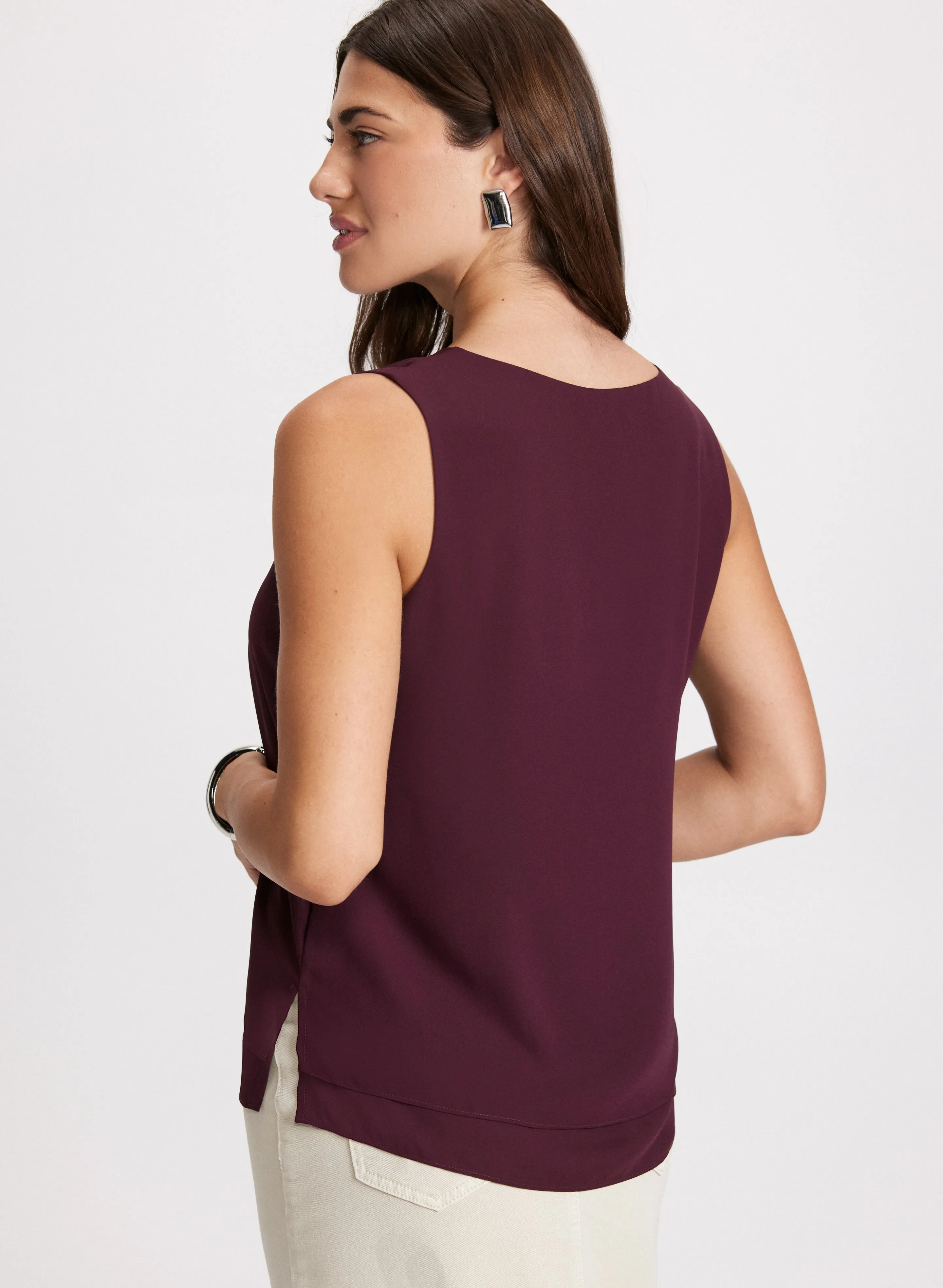 Sleeveless V-Neck Blouse sold by Laura product image thumbnail 4