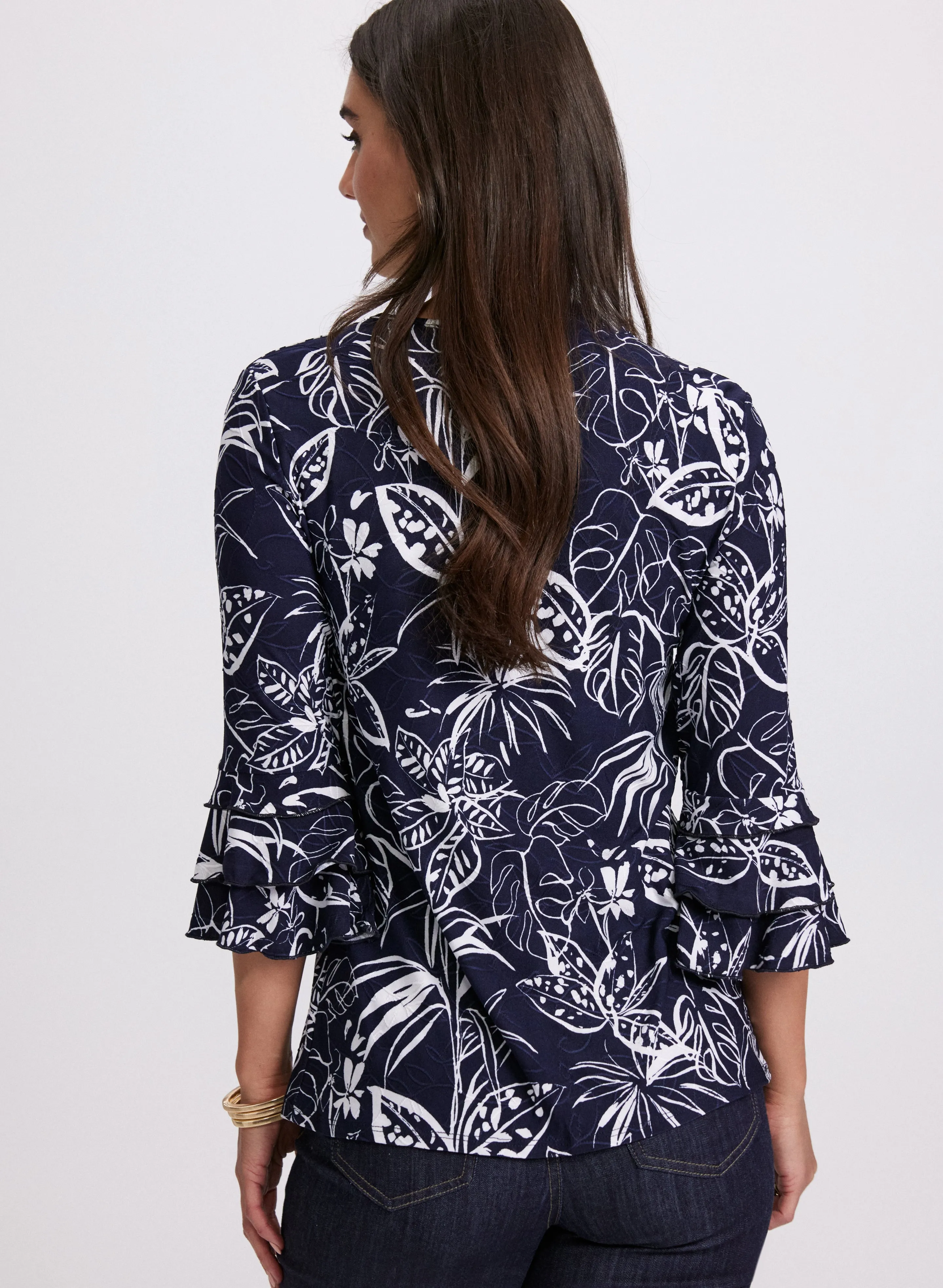 Floral Tiered Sleeve Top sold by Laura product image thumbnail 4