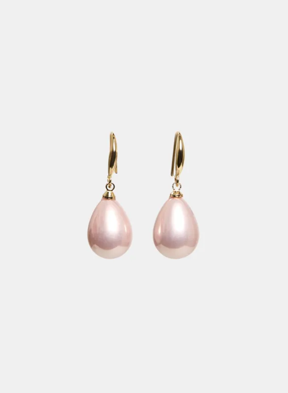 Pearl Tear Drop Earrings sold by Laura