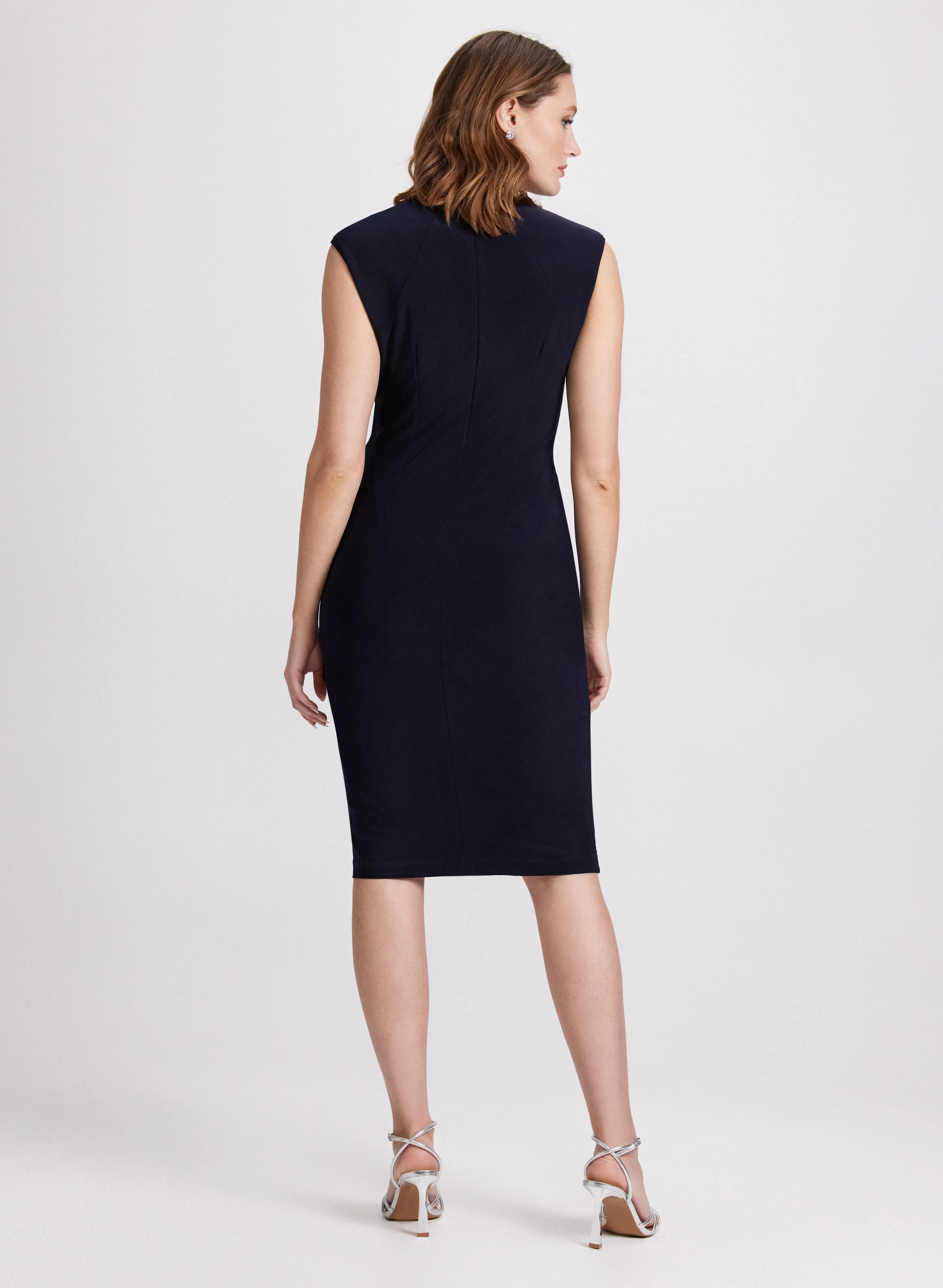 Knotted Drape Front Dress sold by Laura product image thumbnail 3