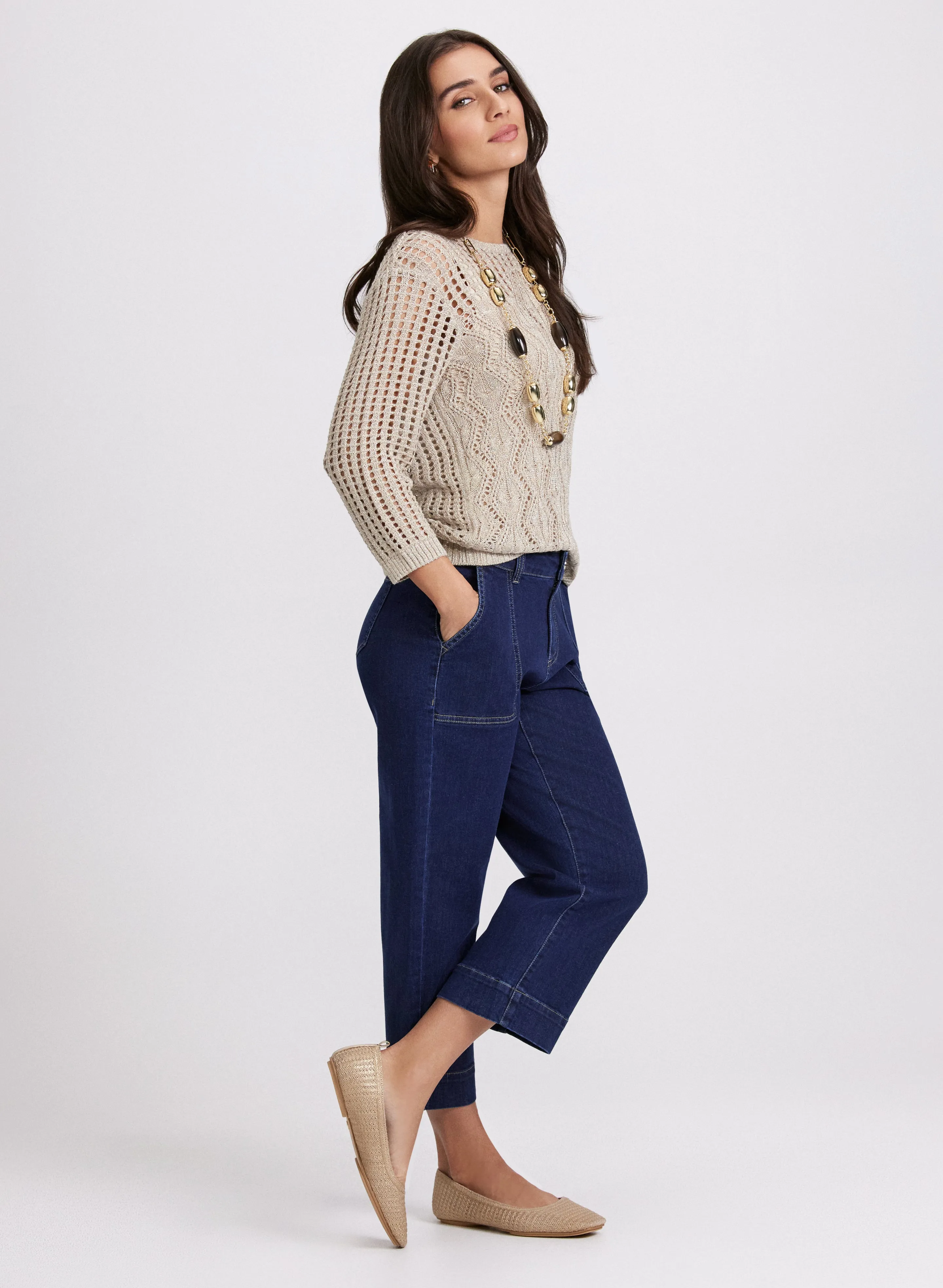 Cropped Wide-Leg Jeans sold by Laura product image thumbnail 2